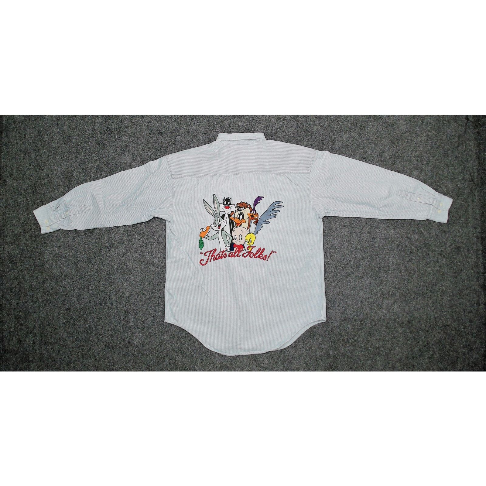 Acme Clothing Acme Clothing / Vintage 1993 Looney Tunes Boxy Denim Shirt Size US M / EU 48-50 / 2 - 6 Thumbnail