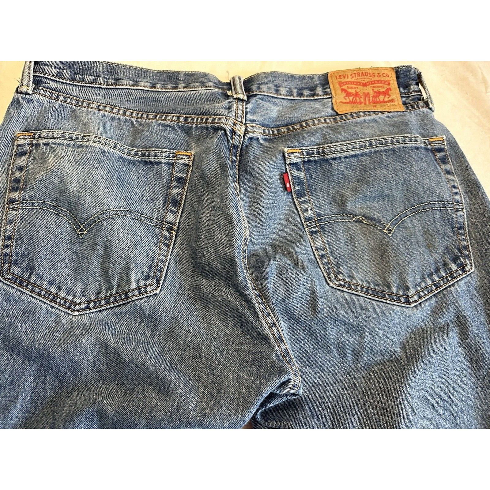 Levi's Levis 505 Blue Jeans 36x30 Straight Leg retro Normcore Size US 36 / EU 52 - 14 Thumbnail