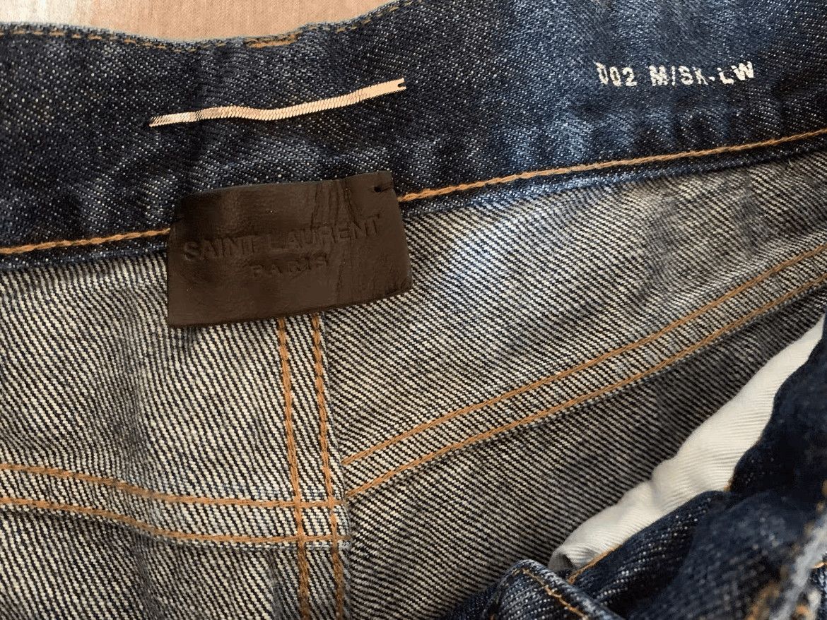 Saint Laurent Paris Saint Laurent Paris D02 Distressed Detailed Washed Denim Size US 29 - 4 Thumbnail