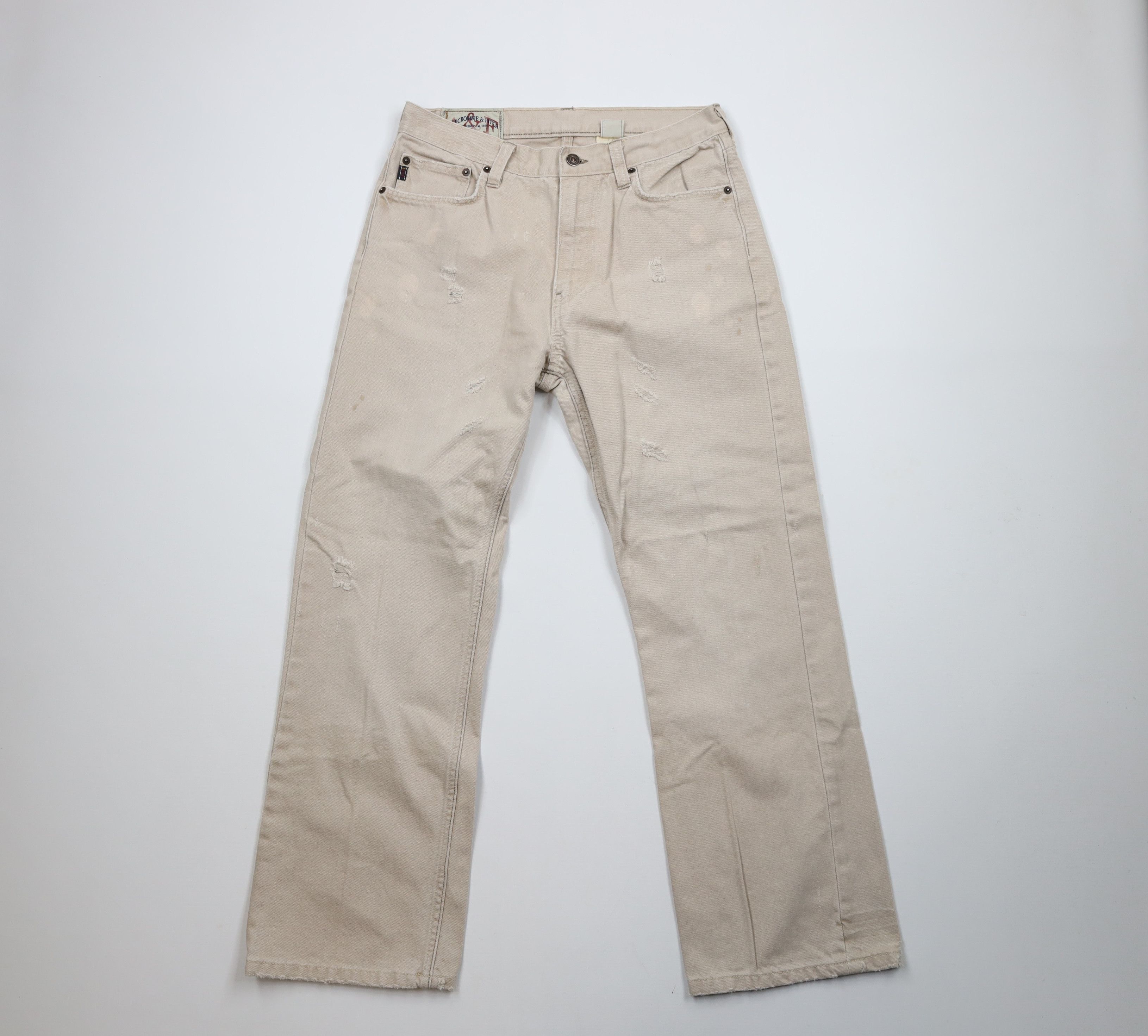 Abercrombie & Fitch × Vintage Vintage 90s Y2K Abercrombie & Fitch Heavy Wide Leg Jeans Size US 30 / EU 46 - 1 Thumbnail