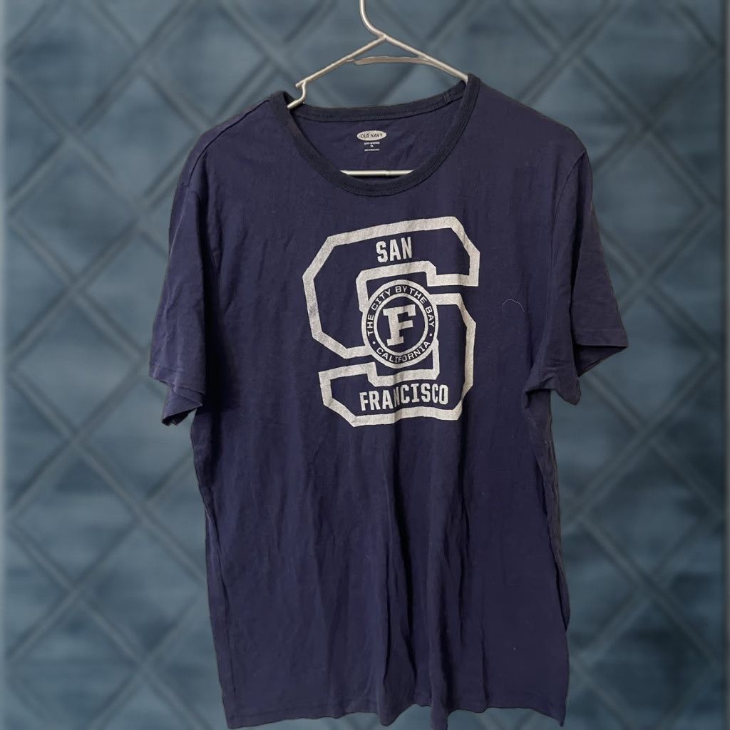 Old Navy Old Navy T-Shirt Navy Blue California San Francisco Crew Neck Short Sleeve XL Men Regular Shirt Size US XL / EU 56 / 4 - 1 Thumbnail