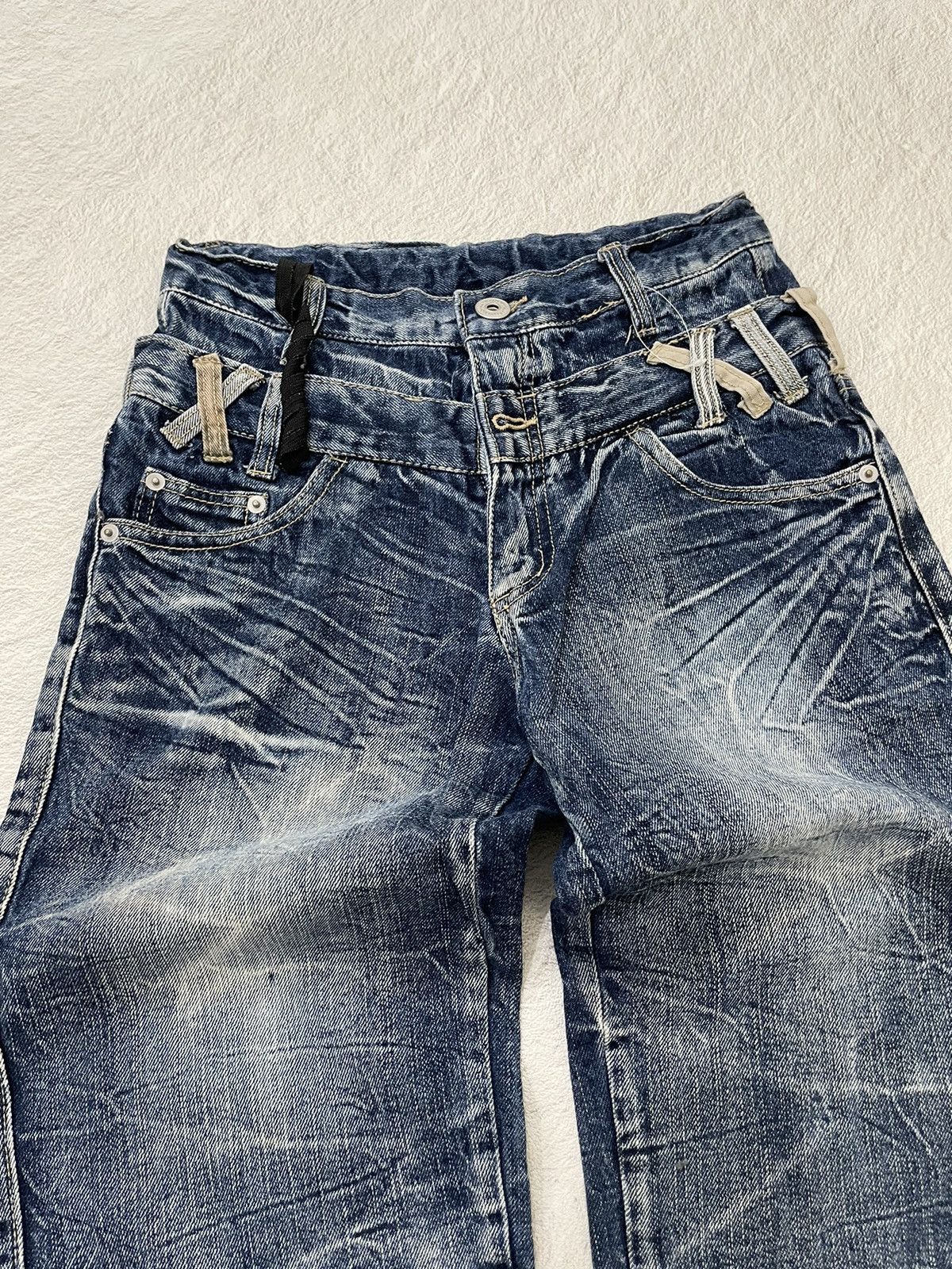 Balenciaga 2000s nylus japan doublewaist acid wash jorts y2k style Size US 26 / EU 42 - 2 Thumbnail