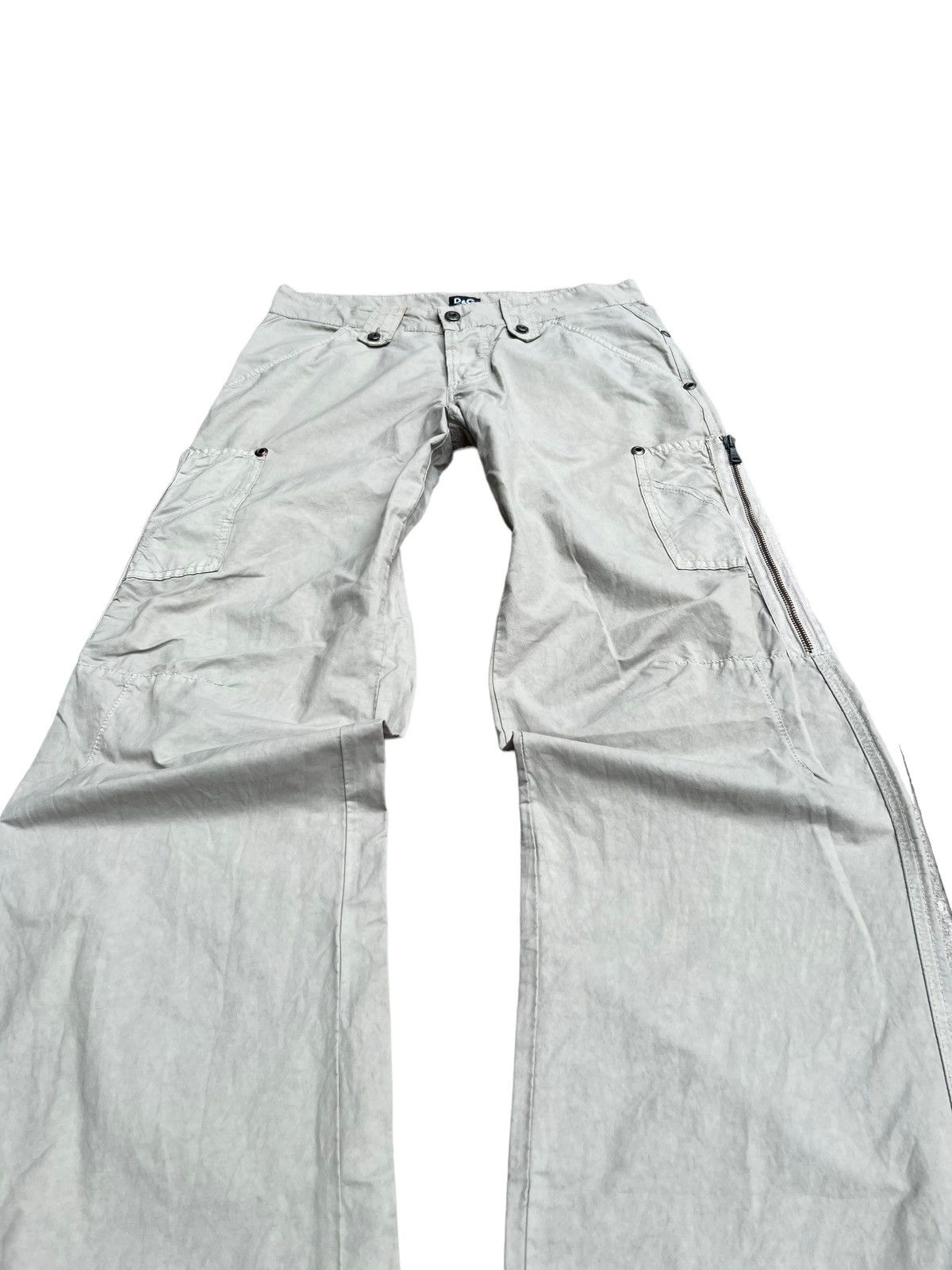 Dolce & Gabbana S/S 2004 Dolce & Gabbana Utility Cargo Flared Pants Size US 31 - 8 Thumbnail