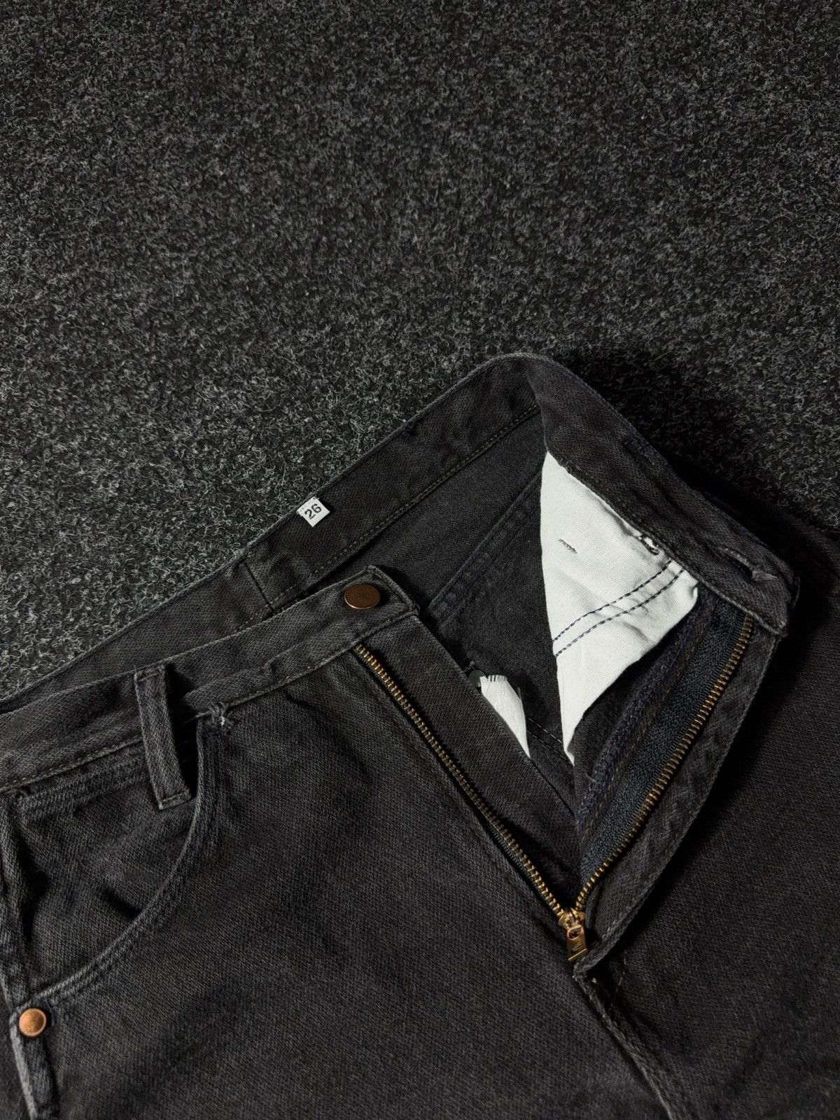 If Six Was Nine × Vintage × Wrangler Vintage 90s Y2K Wrangler USA Black Jeans baggy pants Size 26" / US 2 / IT 38 - 7 Thumbnail
