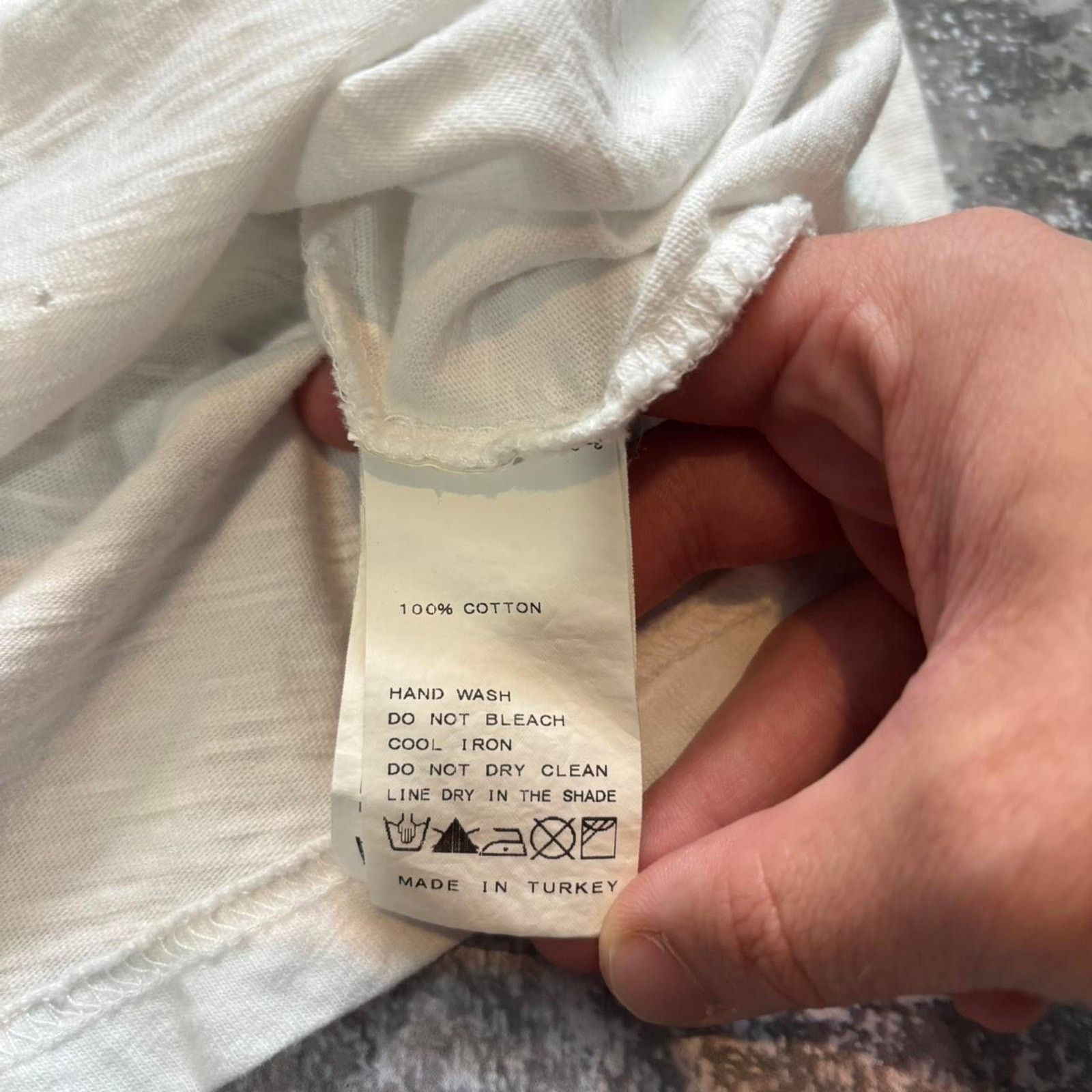 Japanese Brand White Slub Cotton Blank T Shirt! TSPTR Made in Japan. Medium Size US M / EU 48-50 / 2 - 6 Thumbnail