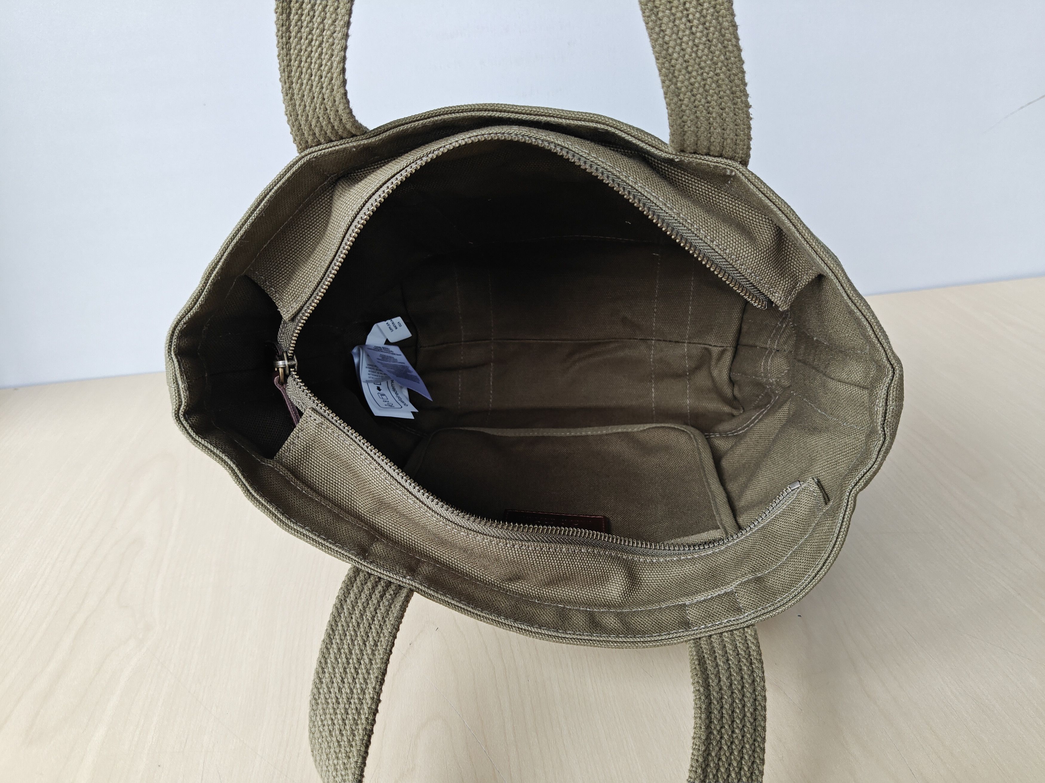 Polo Ralph Lauren Polo Ralph Lauren Canvas Small Tote Free Shipping FTP/4008 Size ONE SIZE - 6 Thumbnail