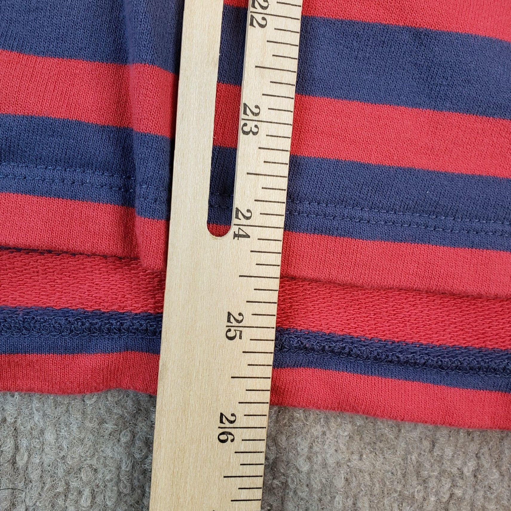 Vintage L.L. Bean Mens Henley Shirt Large Red Blue Striped Long Sleeve Casual Size US L / EU 52-54 / 3 - 3 Thumbnail