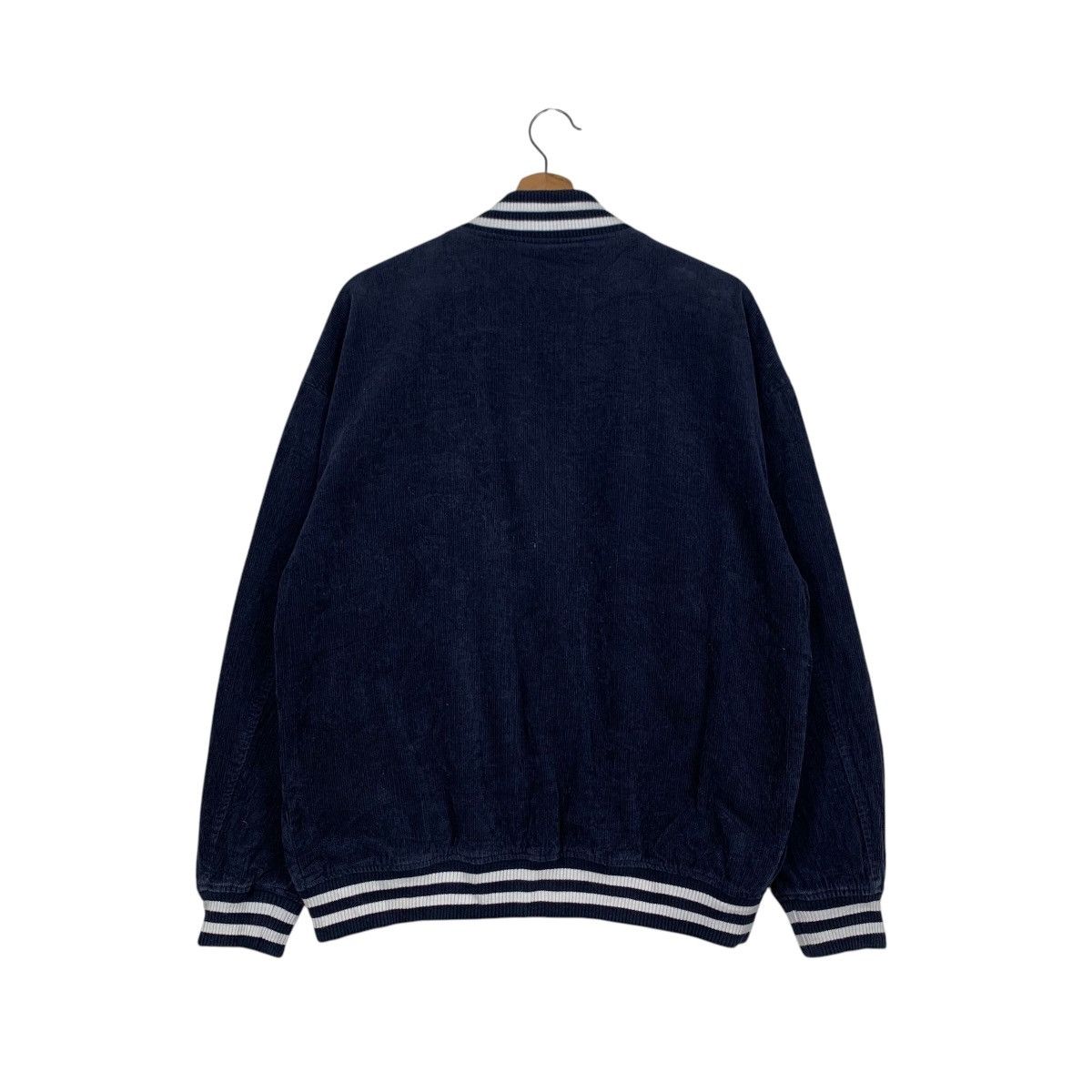 Japanese Brand PSO Brand Blue Black Corduroy Varsity Jacket #1846-C80 Size US M / EU 48-50 / 2 - 7 Thumbnail