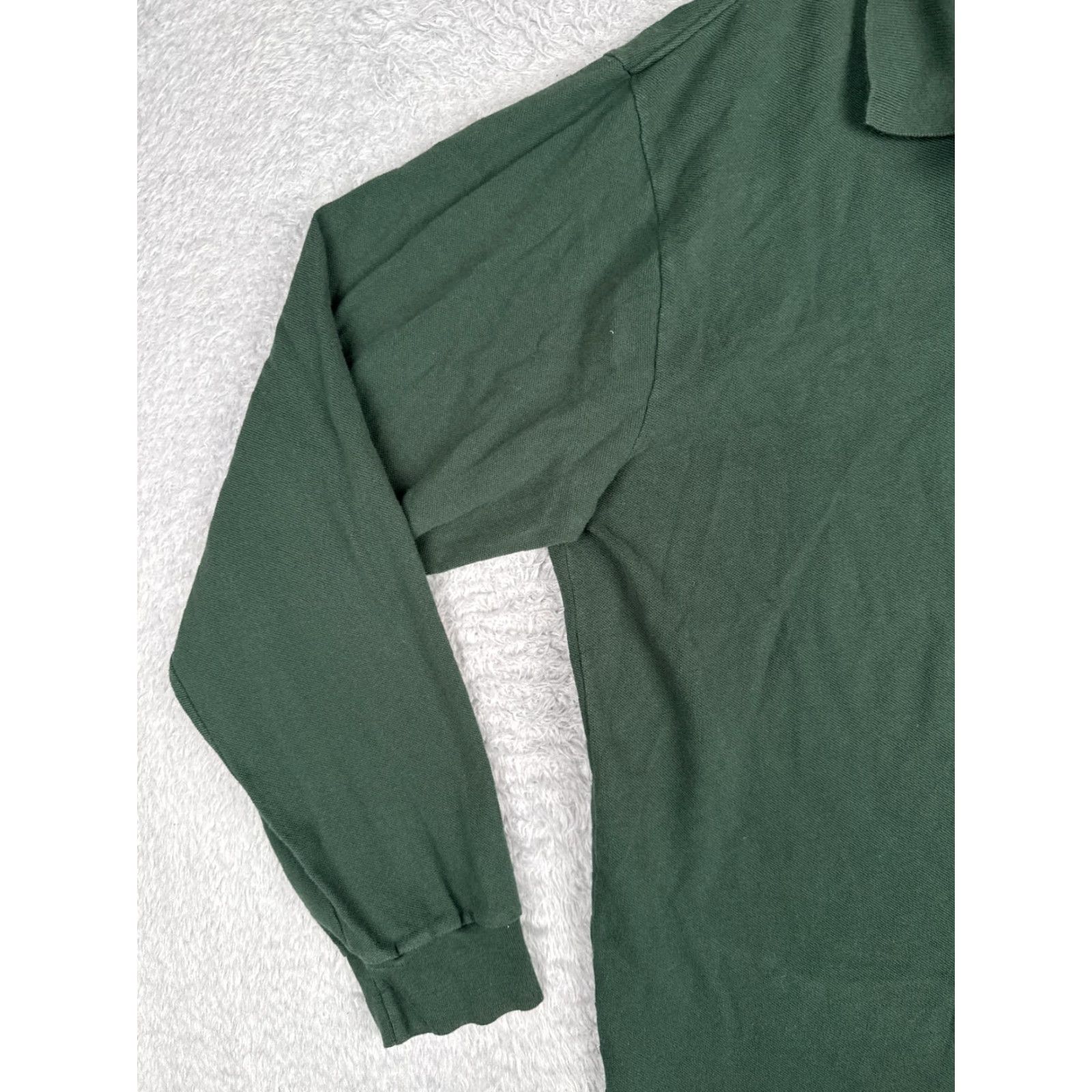 Ralph Lauren VINTAGE Ralph Lauren Polo Shirt Men 2XL Green Short Sleeve Cotton Polo Shirt Slim Fit Embroidered Logo, Button Collar, Knit, Regular Size US XXL / EU 58 / 5 - 3 Thumbnail