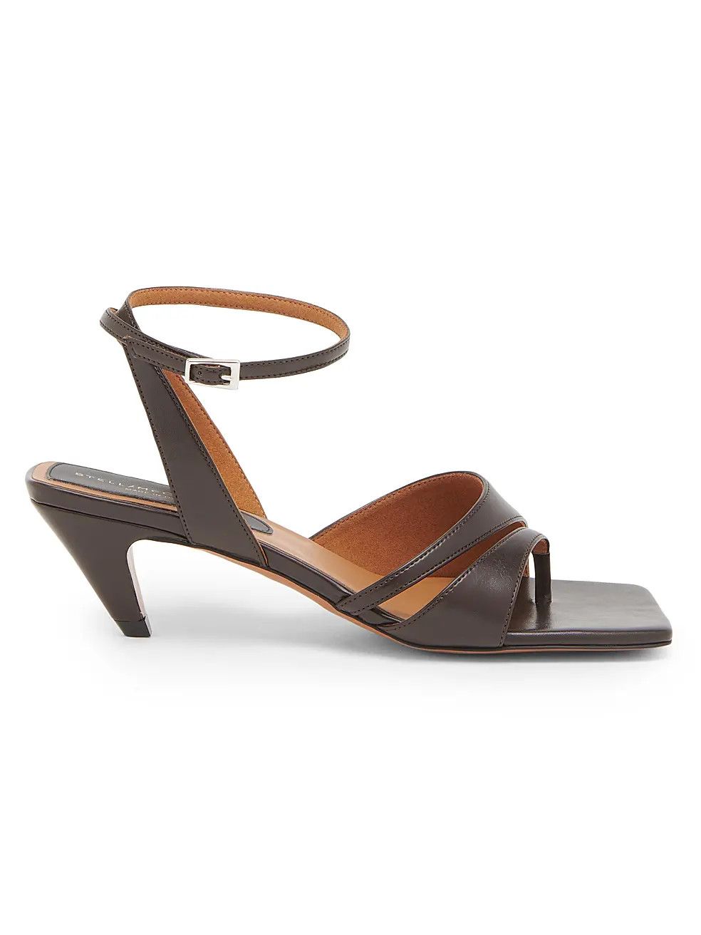 Stella McCartney os11x0126 Spur 50mm Kitten Heel Sandals in Brown Size US 9 / IT 39 - 1 Thumbnail