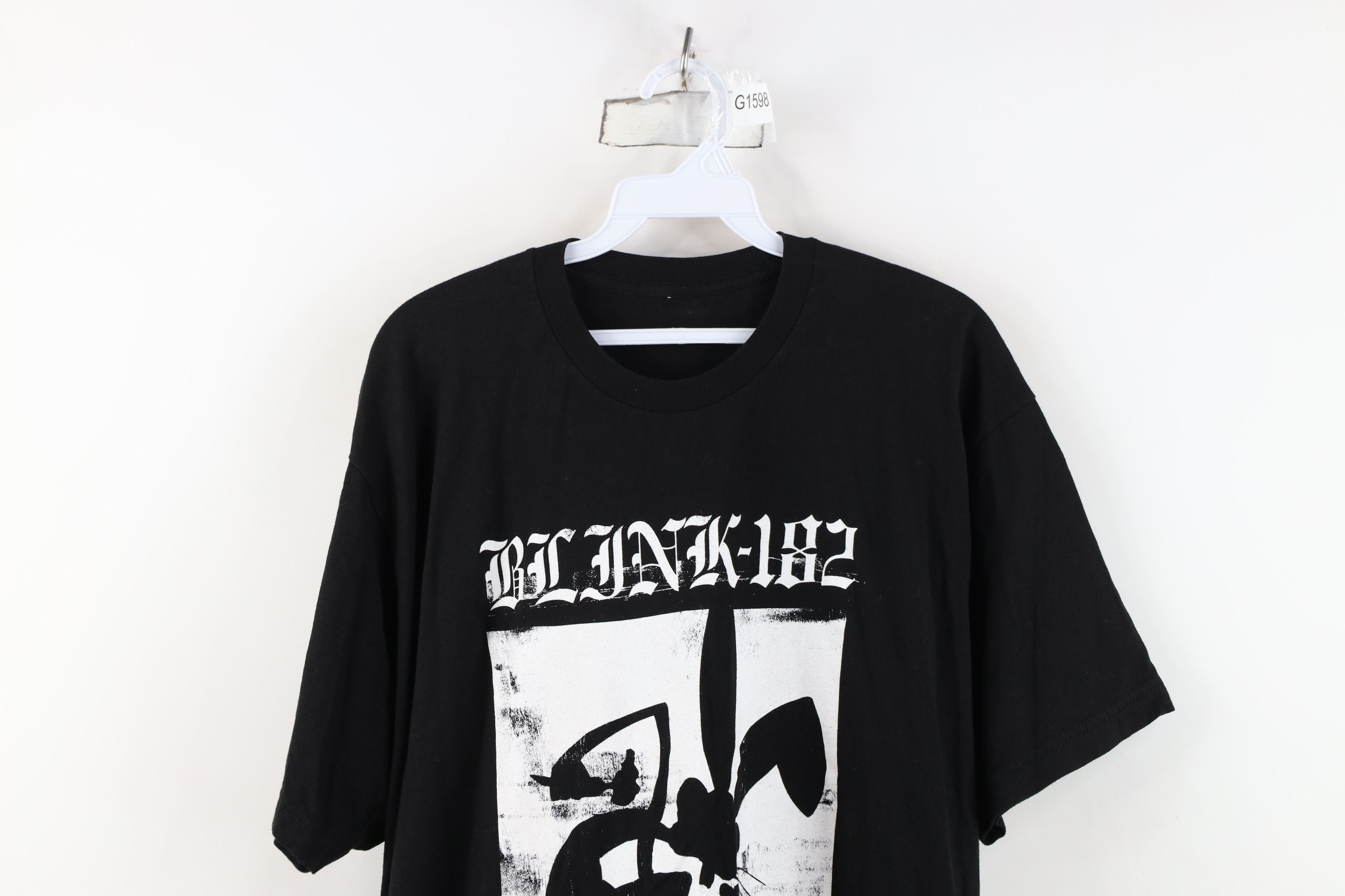 Vintage Vintage Bunny Blink 182 Band Short Sleeve T-Shirt Black Size US XL / EU 56 / 4 - 2 Thumbnail
