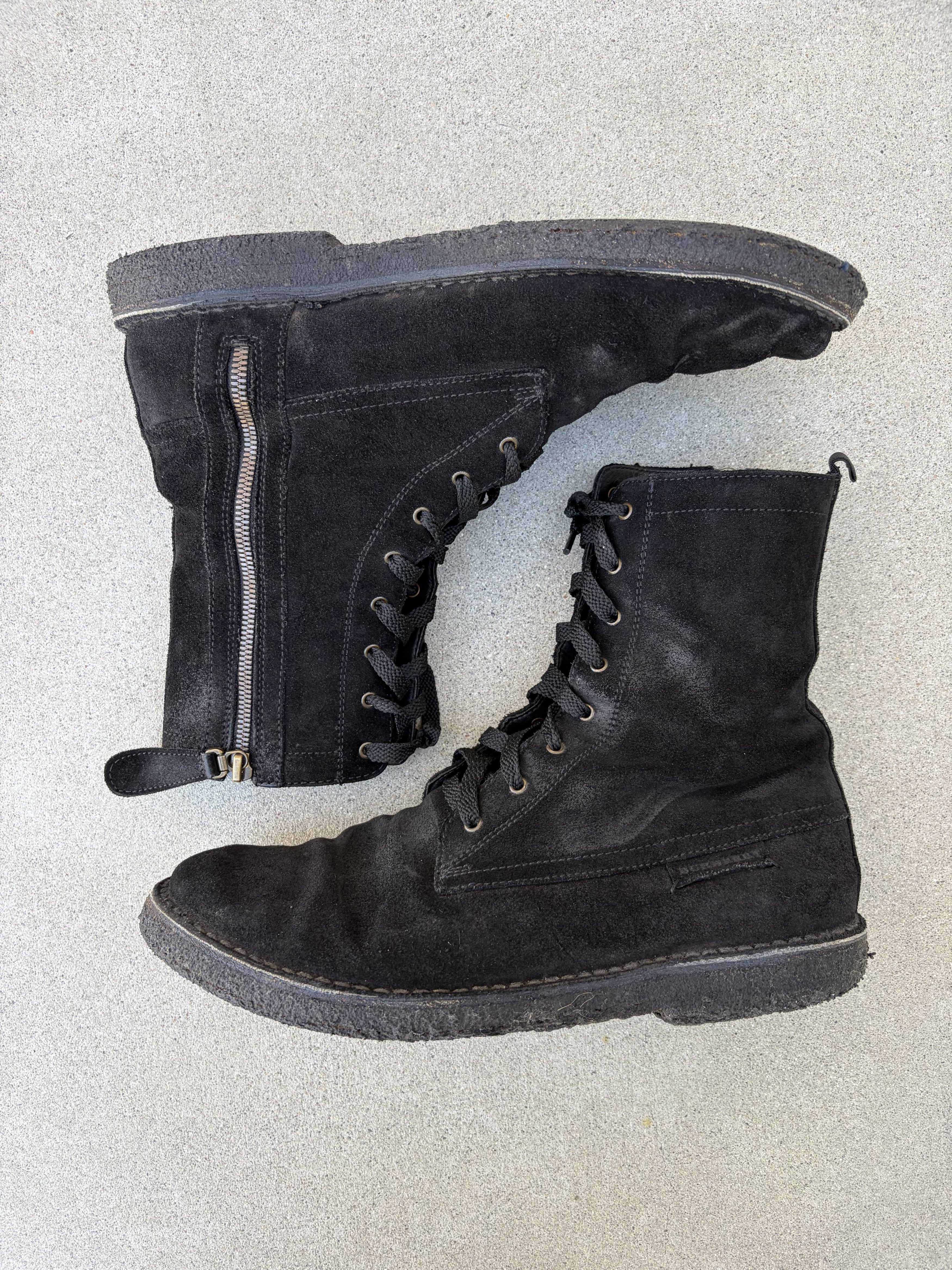 Burberry Burberry black suede zip-up boots Size US 8.5 / EU 41-42 - 5 Thumbnail