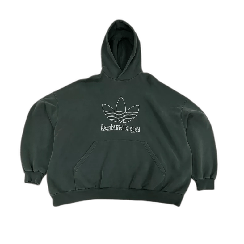 BALENCIAGA x ADIDAS HOODIE パーカー Green バレンシアガ Balenciaga x adidas Large Fit Hoodie Green Men's - SS23 - US