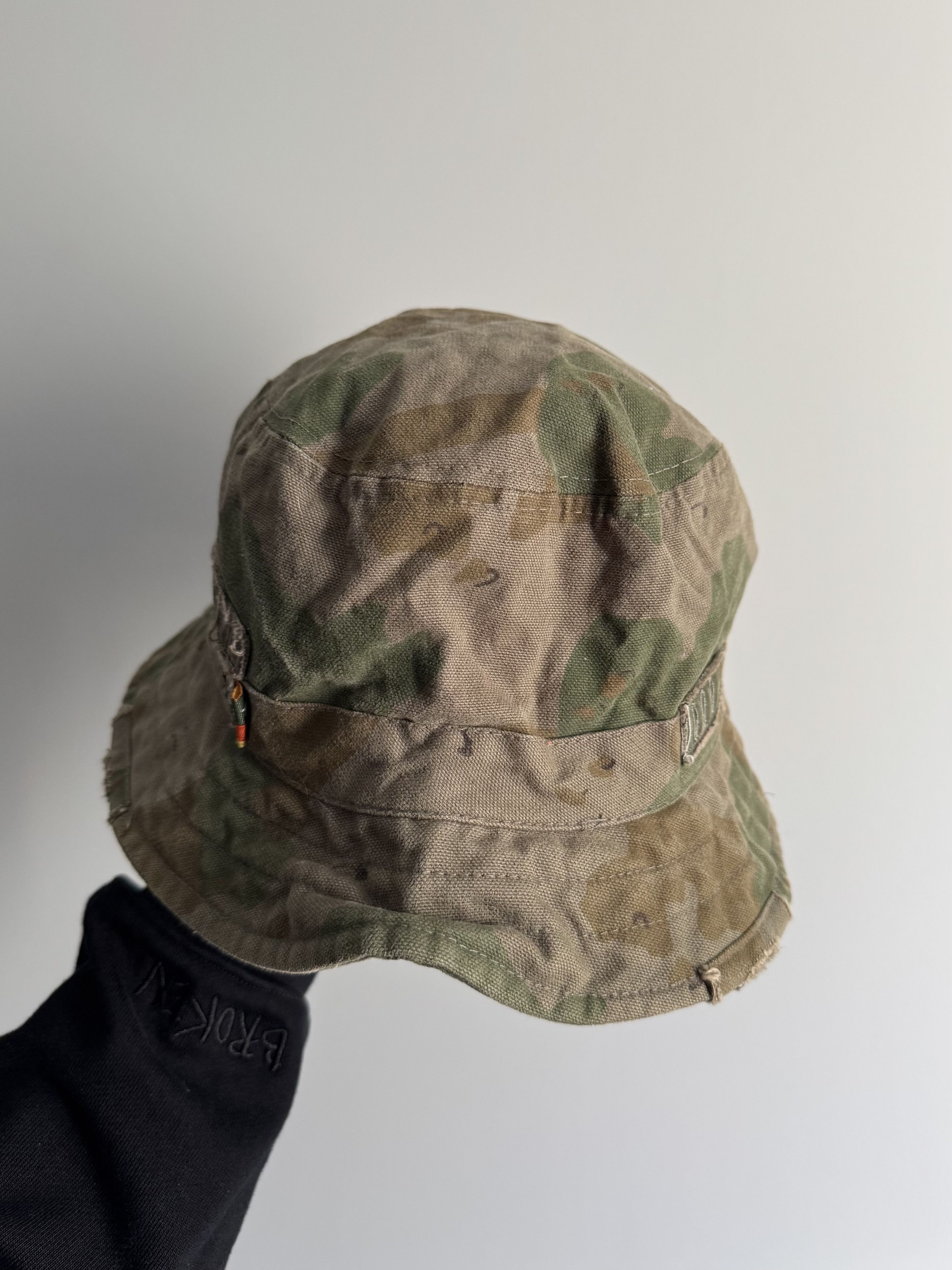 Billabong Vintage Billabong Bucket Camo Panama Hat military USA 90s Size ONE SIZE - 4 Thumbnail