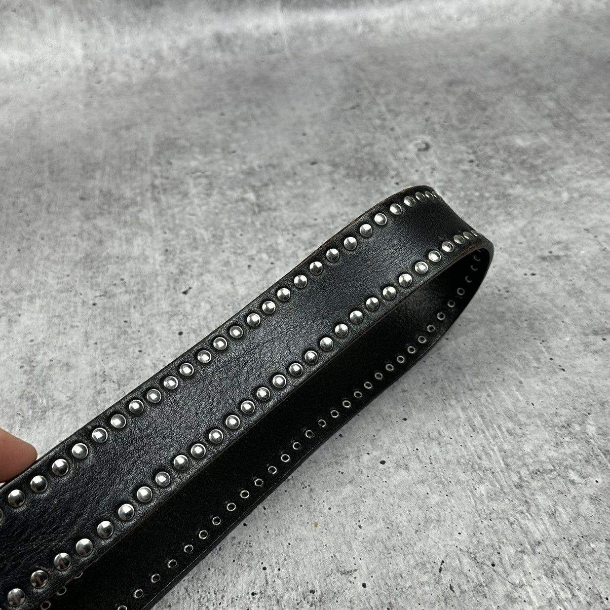 Vintage Vintage Italy 90s Nanni Leather Belt Y2K Style Size 34 - 5 Thumbnail