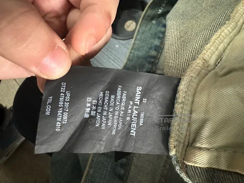 Saint Laurent Paris Saint Laurent Paris Big Destroyed Denim Jeans Size US 33 - 6 Thumbnail