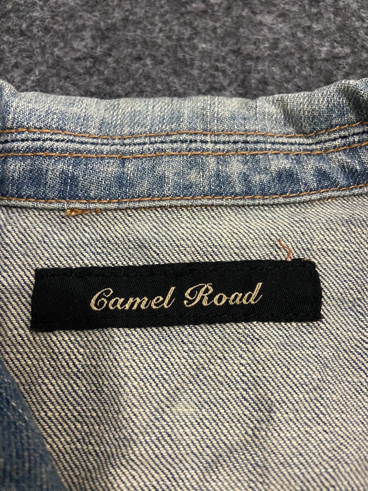 Le Grande Bleu (L.G.B.) × Vintage vintage Y2K camel road denim women jacket Size L / US 10 / IT 46 - 7 Thumbnail