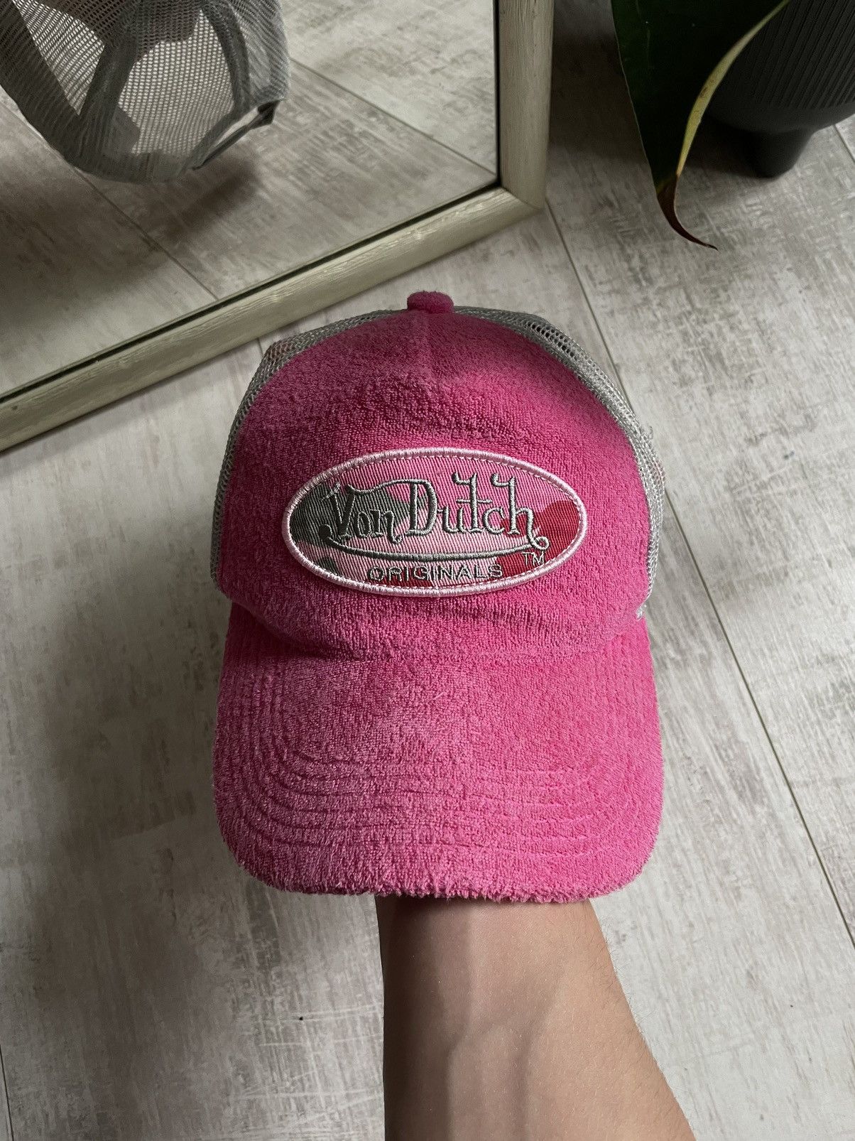 Von Dutch Von Dutch 00’s Pink Y2K Vintage Hat Cap SWAG Big Logo RARE Size ONE SIZE - 1 Thumbnail