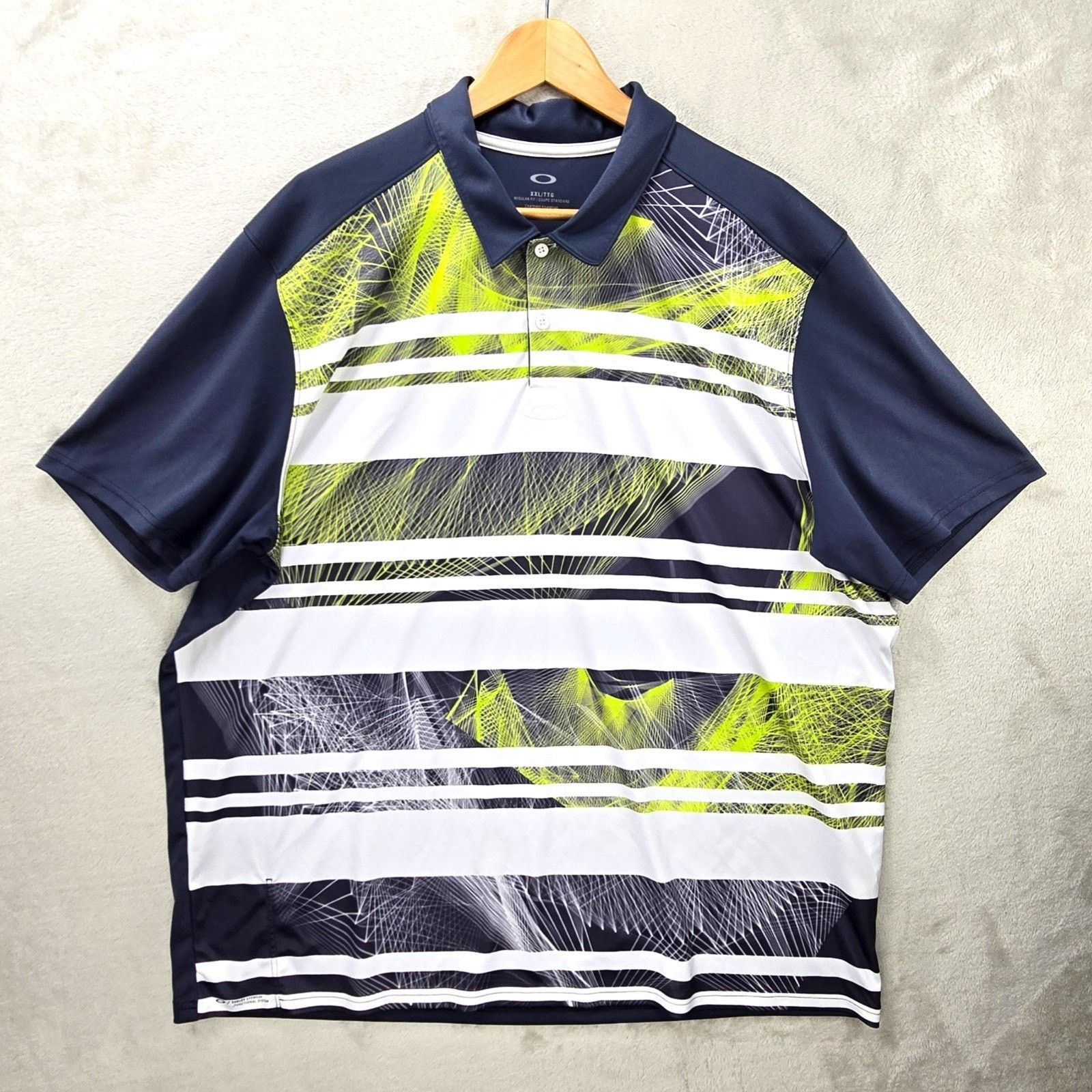 Oakley Oakley Polo Shirt XXL Aero Stripe Mashie Golf Performance Size US XXL / EU 58 / 5 - 1 Thumbnail