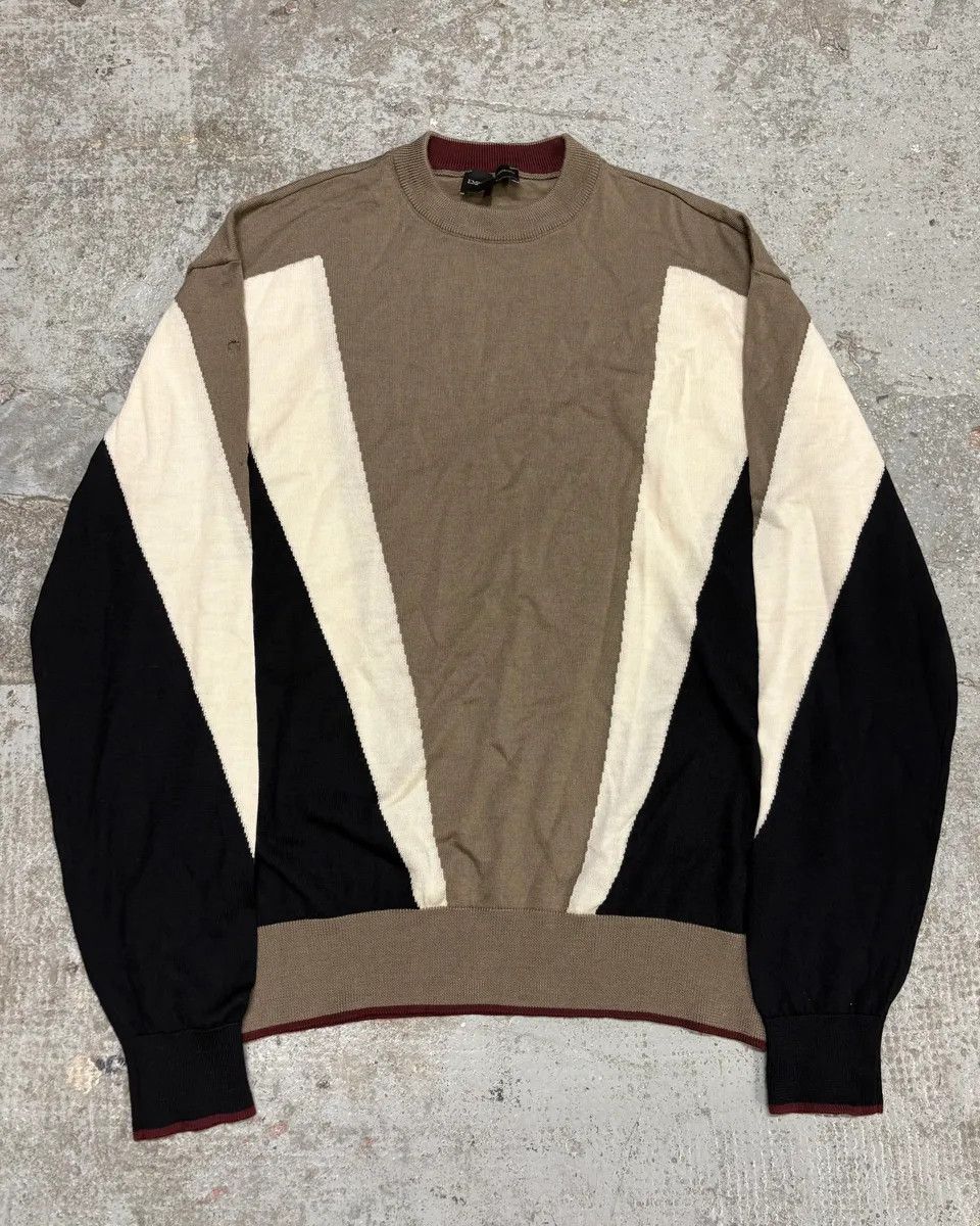 Emporio Armani × Vintage Emporio Armani Camel Structural Contemporary Sweater Size US S / EU 44-46 / 1 - 1 Thumbnail