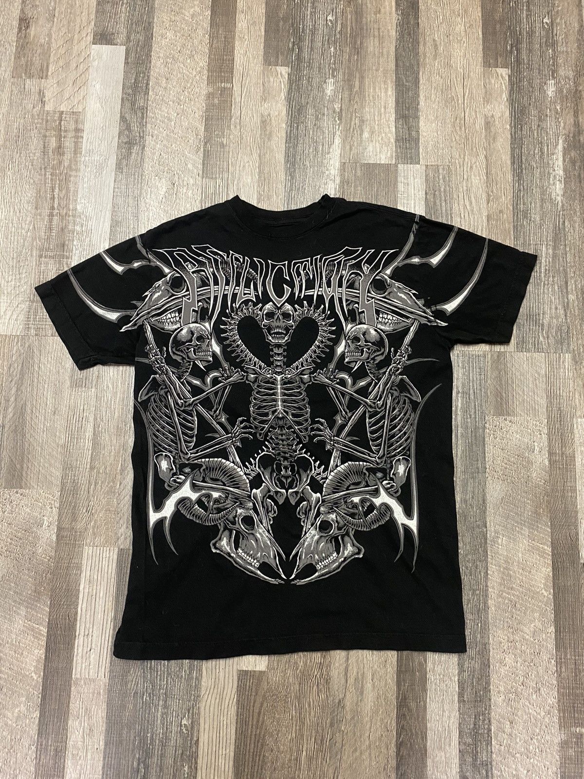 Affliction Affliction Skulls Tee Skeletons Gothic Print T Shirt y2k Size US M / EU 48-50 / 2 - 1 Thumbnail
