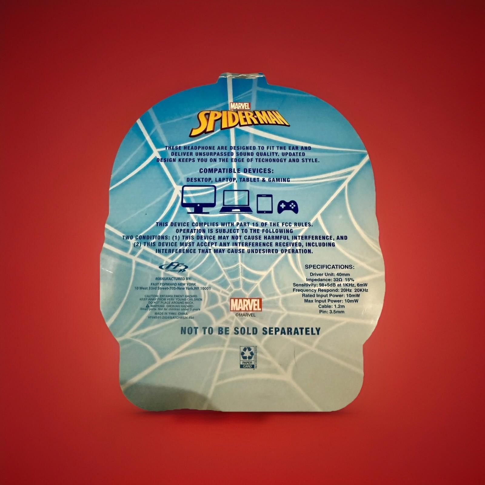 Designer New Spiderman Headphones Kids Boys Girls: PC, Tablet,Gaming Size ONE SIZE - 2 Thumbnail