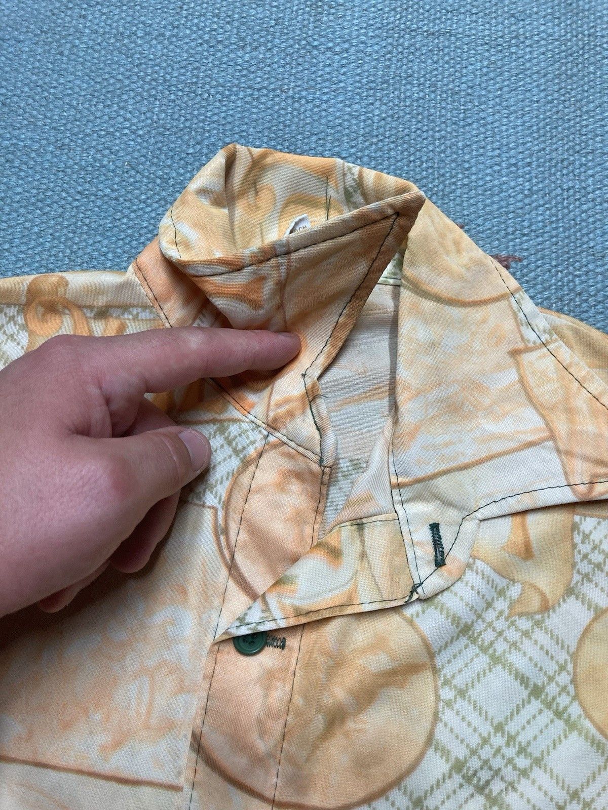 Vintage Vtg 70s button shirt nylon acetate? Wild West women’s small Size S / US 4 / IT 40 - 5 Thumbnail