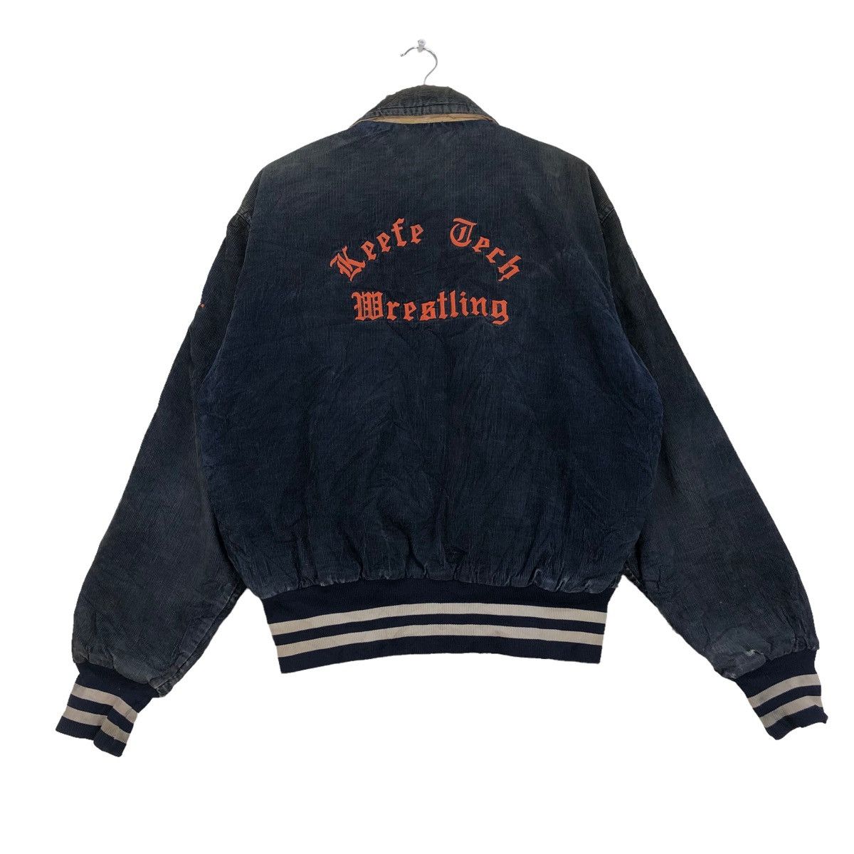 Vintage VTG 80s Bomber Buccaneer Mfg Wrestling Jacket Made In Usa Size US M / EU 48-50 / 2 - 2 Thumbnail