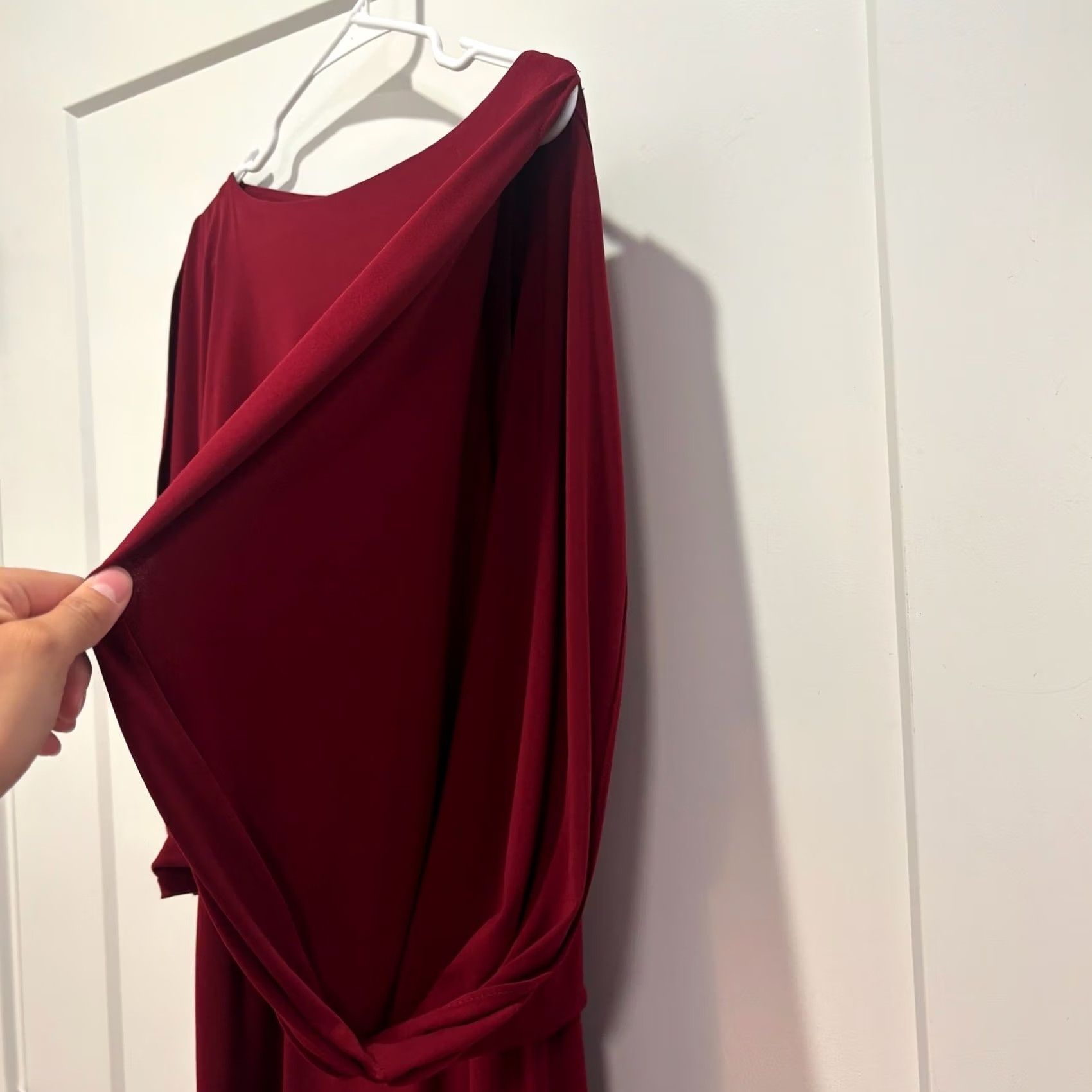 Jessica Simpson Jessica Simpson Blouson Split Sleeve Cocktail Dress Size 6 Burgundy Wine Red Women Size M / US 6-8 / IT 42-44 - 8 Thumbnail