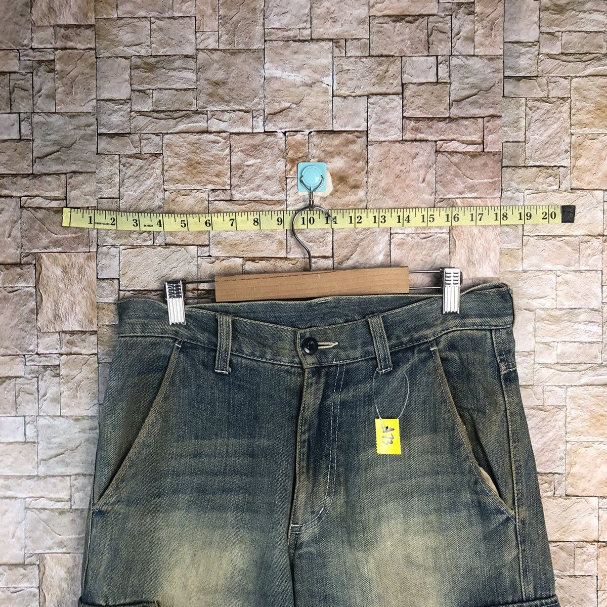 Japanese Brand Japan double knee vtg Denim faded Multipocket Pants #A73 Size US 31 - 4 Thumbnail