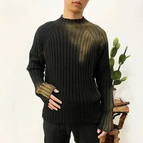 Restricted Graffiti Old Slim Fit Knitted Sweater Pullover y2k style Size US XL / EU 56 / 4 - 2 Thumbnail
