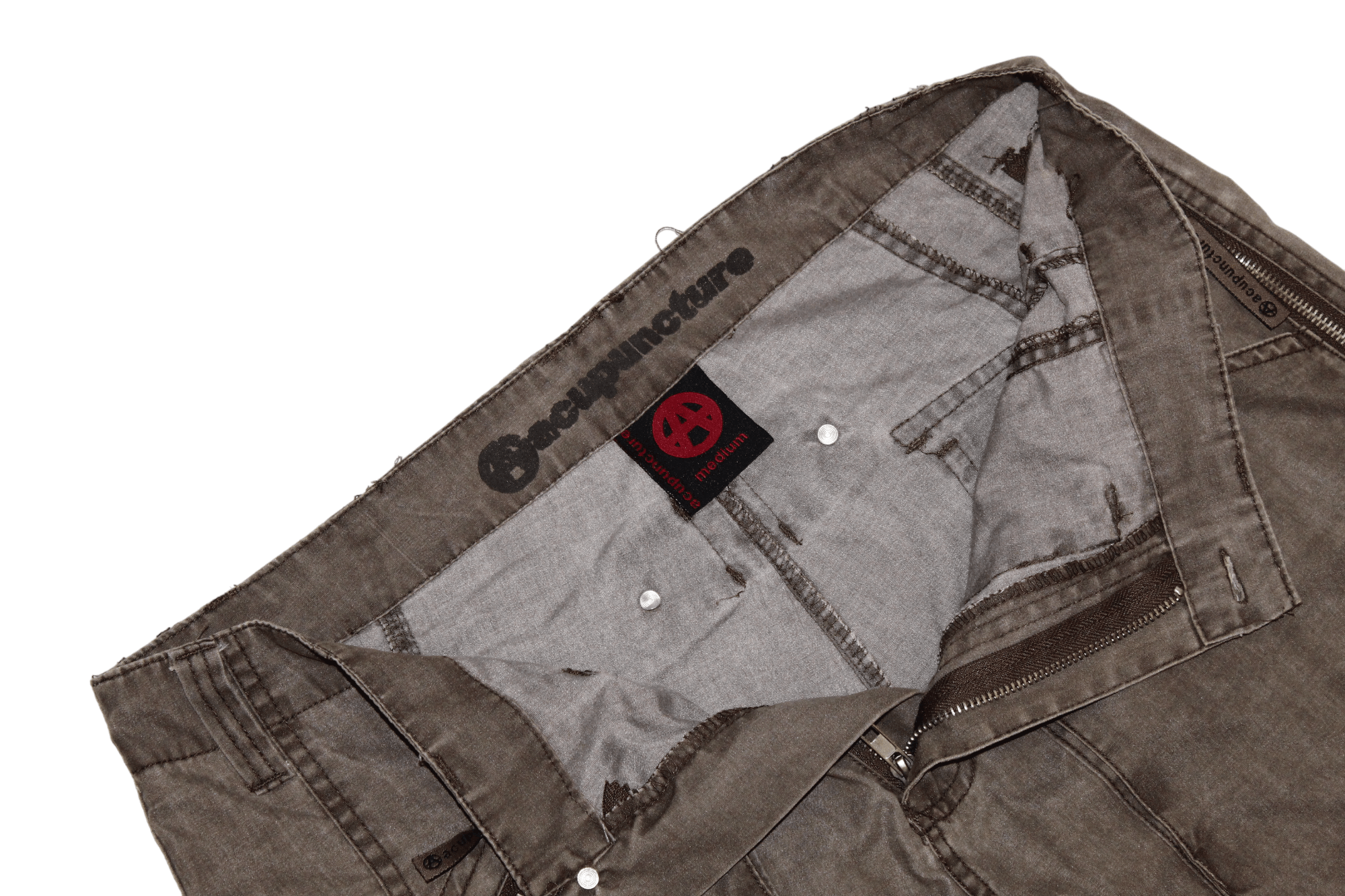 Acupuncture 🔥Acupuncture "Anarchy" Patch Pocket Cargo Parachute Pants Size US 34 / EU 50 - 8 Thumbnail