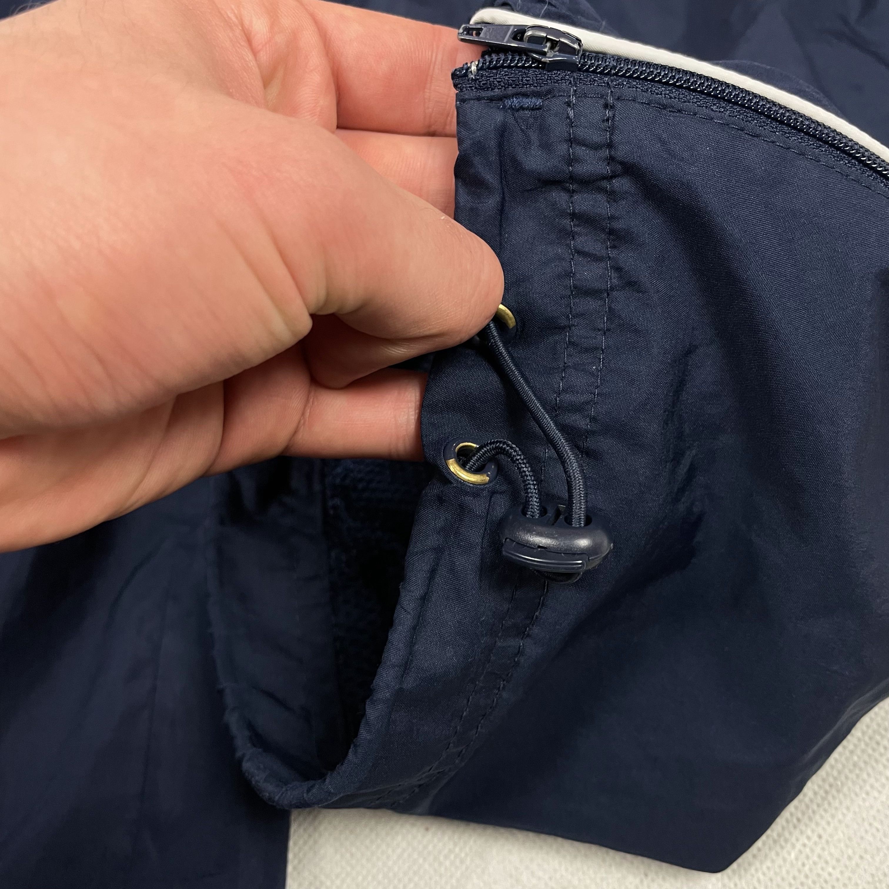 Nike Nike Men Navy High-Rise Ankle Zip Straight Track Pants Small Size US 30 / EU 46 - 4 Thumbnail
