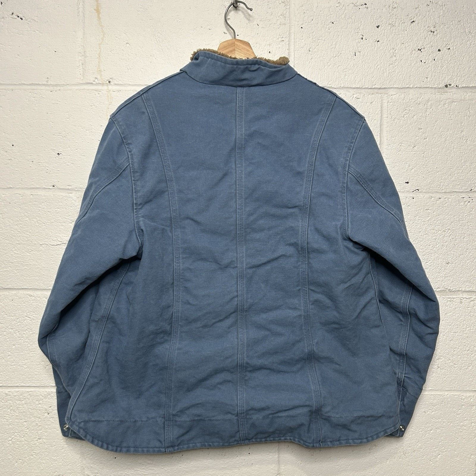 Carhartt Carhartt Sherpa-Lined Canyon Jacket “French Blue” WJ022 FHB Size XL / US 12-14 / IT 48-50 - 2 Thumbnail
