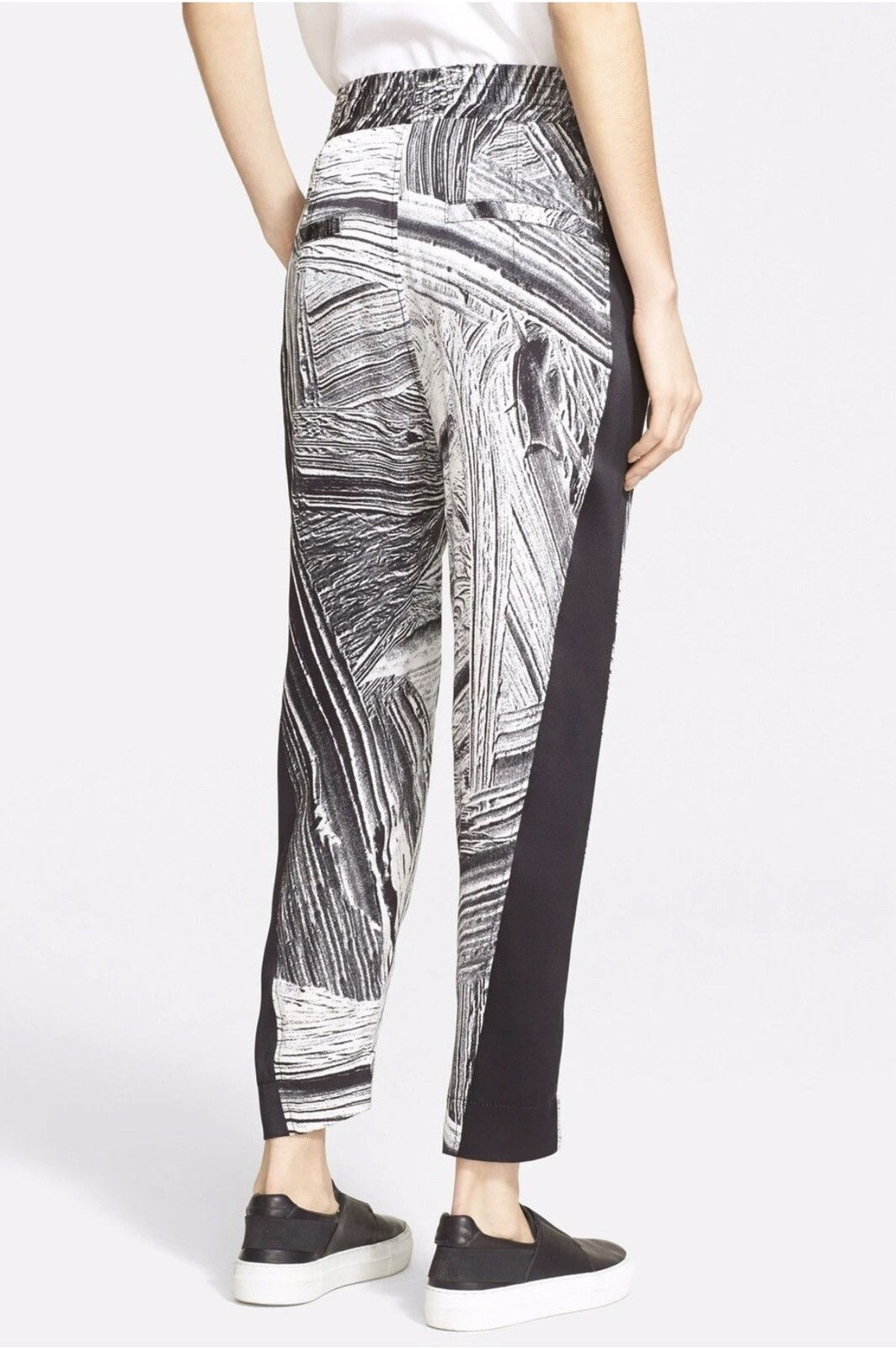 Helmut Lang Helmut Lang Method Silk Brushstroke Printed Drawstring Pants Size 30" / US 8 / IT 44 - 18 Thumbnail
