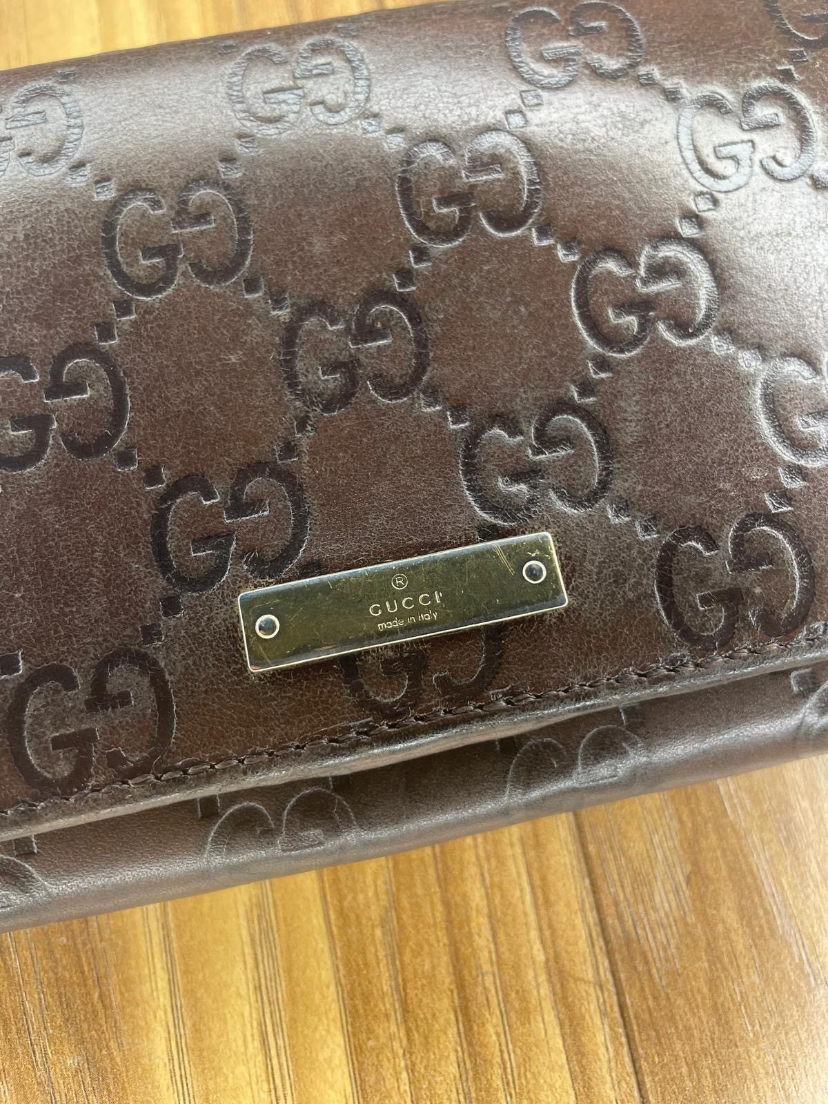 Gucci Gucci Long Wallet Purse Guccissima Brown Size ONE SIZE - 3 Thumbnail