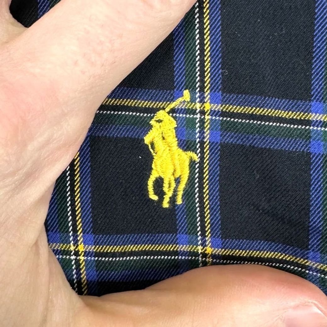Ralph Lauren Ralph Lauren Blake Button-Down Shirt Mens XL Black Blue Plaid Oversized Baggy Size US XL / EU 56 / 4 - 6 Thumbnail