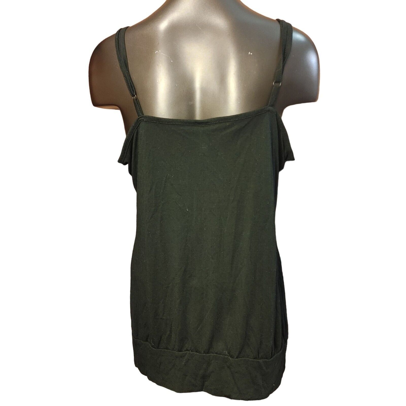 Other Xhilaration Women's Black Sleeveless Spaghetti Strap Tank To Size XXL / US 16-18 / IT 52-54 - 2 Thumbnail