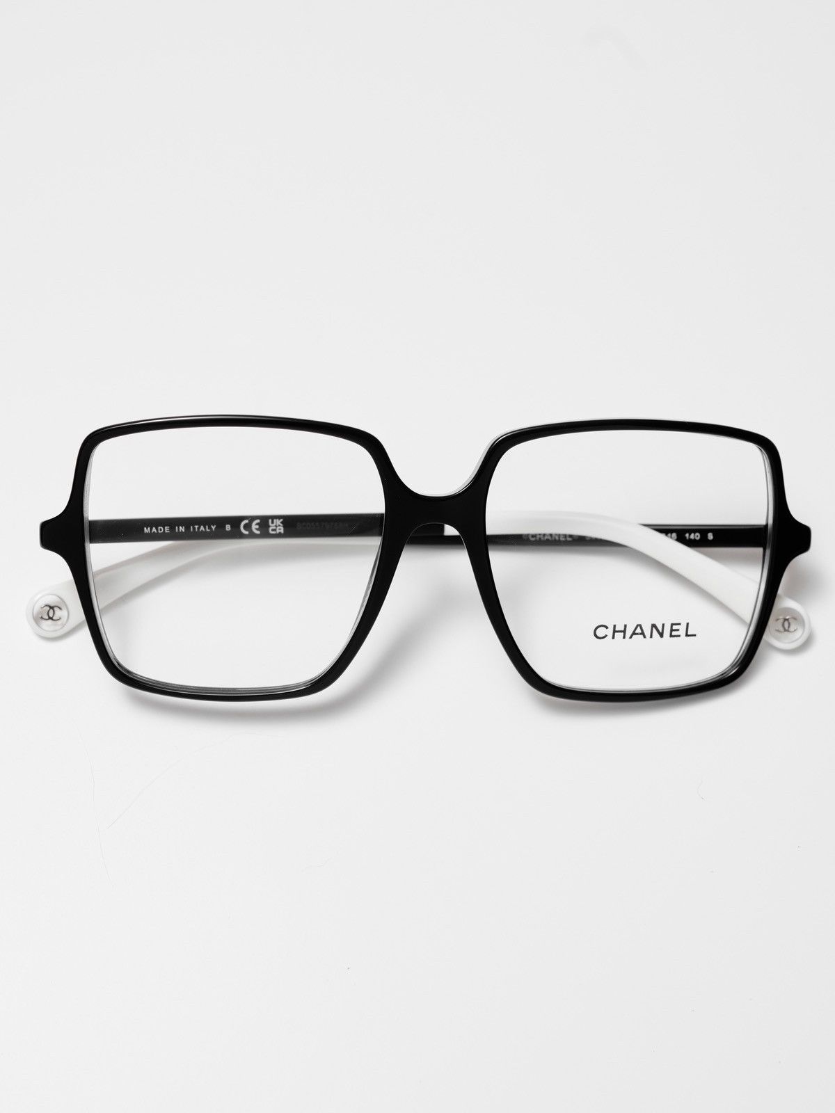 Chanel Chanel 0CH3448 1656 black white Size ONE SIZE - 8 Thumbnail
