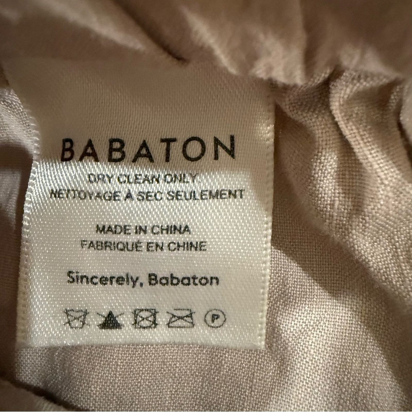 Aritzia Babaton Aritizia Italian Linen Crop Trouser Pant Womens XXS Size 24" / US 00 / IT 34 - 8 Thumbnail