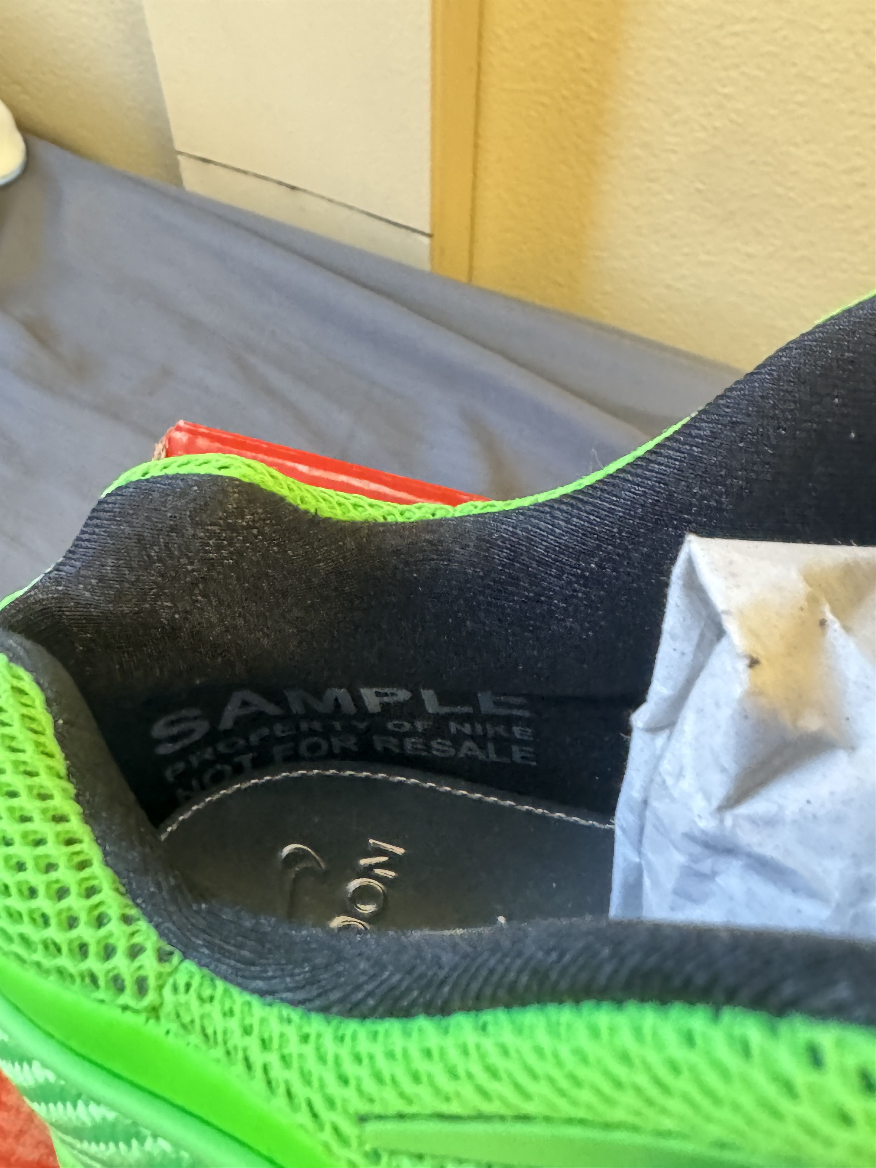 NOCTA × Nike NIKE NOCTA GLIDE EYBL PE SLIME GREEN SAMPLE UNRELEASED Size US 12 / EU 45 - 5 Thumbnail
