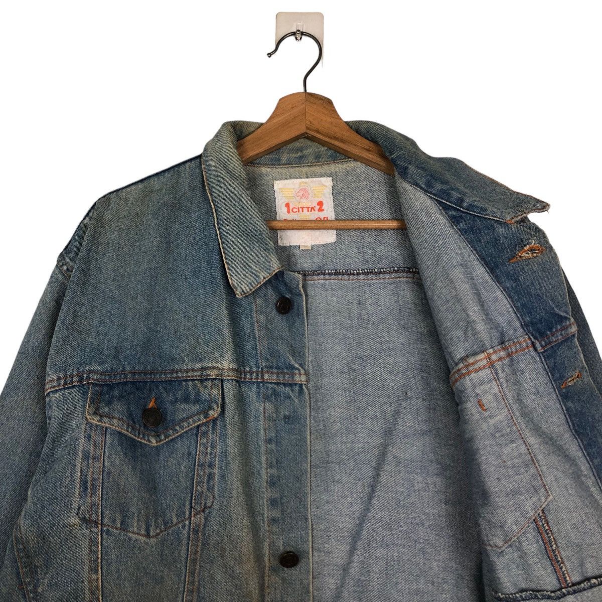 Hysteric Glamour 🔥Vintage Trucker Denim Jacket Radio FM Japan Biker Wear Size US M / EU 48-50 / 2 - 12 Thumbnail