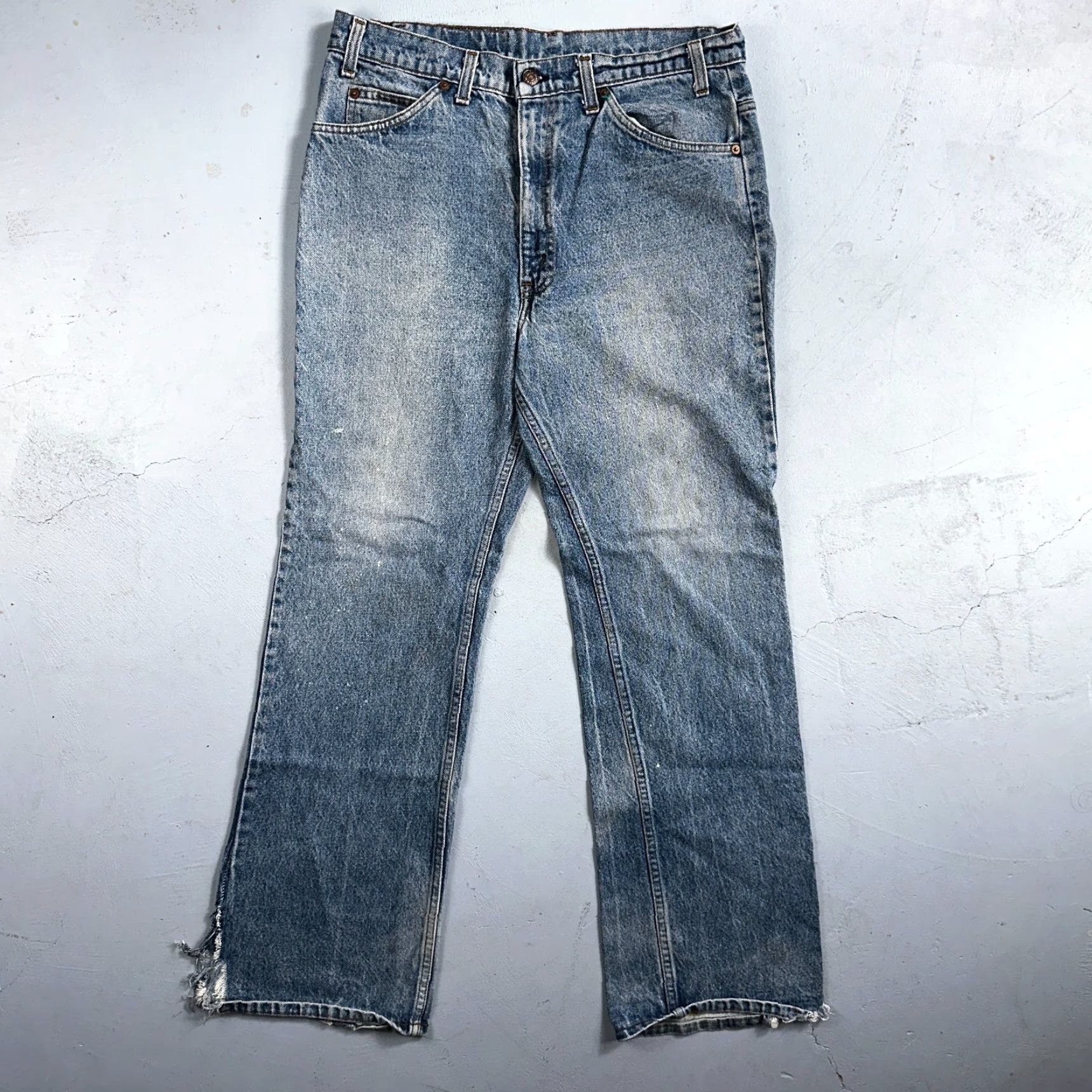 Levi's Levi's 517 Jeans Bootcut USA Wind 70s 80s 33x30 36x32 Vintage Blue Denim Mens Regular Size 36 Cotton Blend Zipper Button 5-Pocket Size US 36 / EU 52 - 2 Thumbnail
