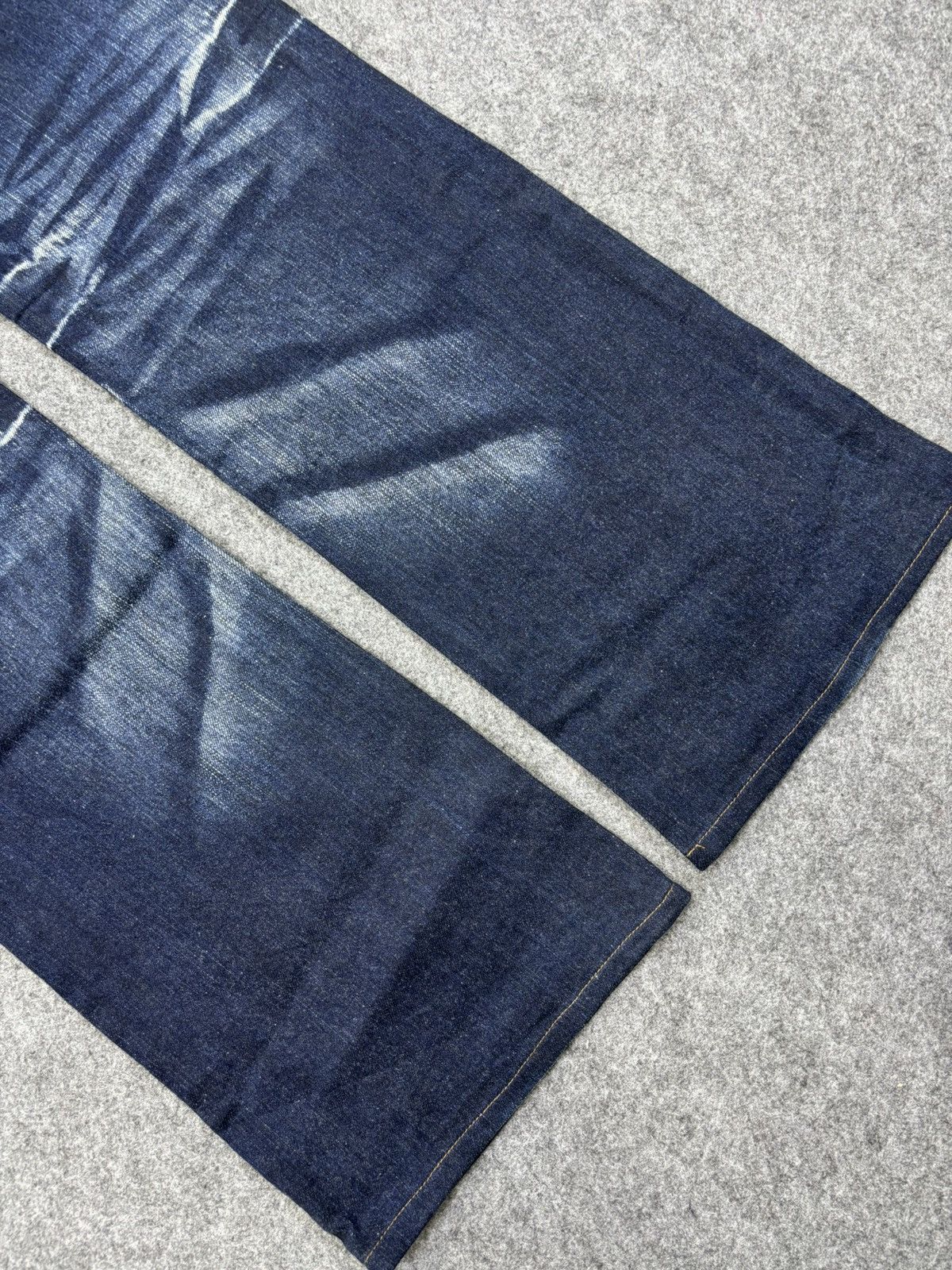 Japanese Brand 💥FLARE🔥Insane NCFM Japan Stone Wash Flare Jeans F714 Size US 36 / EU 52 - 20 Thumbnail