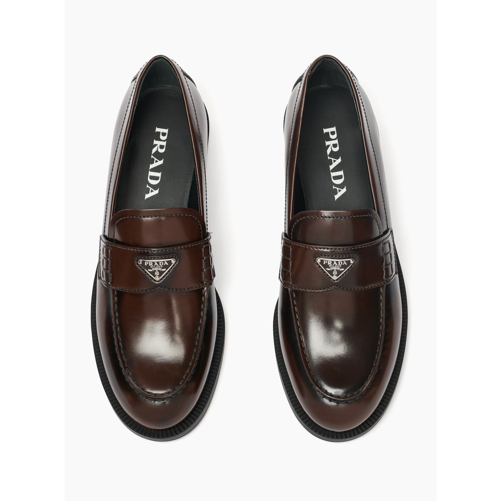 Prada Prada Bruciato Brown Calfskin Leather Loafer Creeper Size US 11.5 / IT 41.5 - 10 Thumbnail