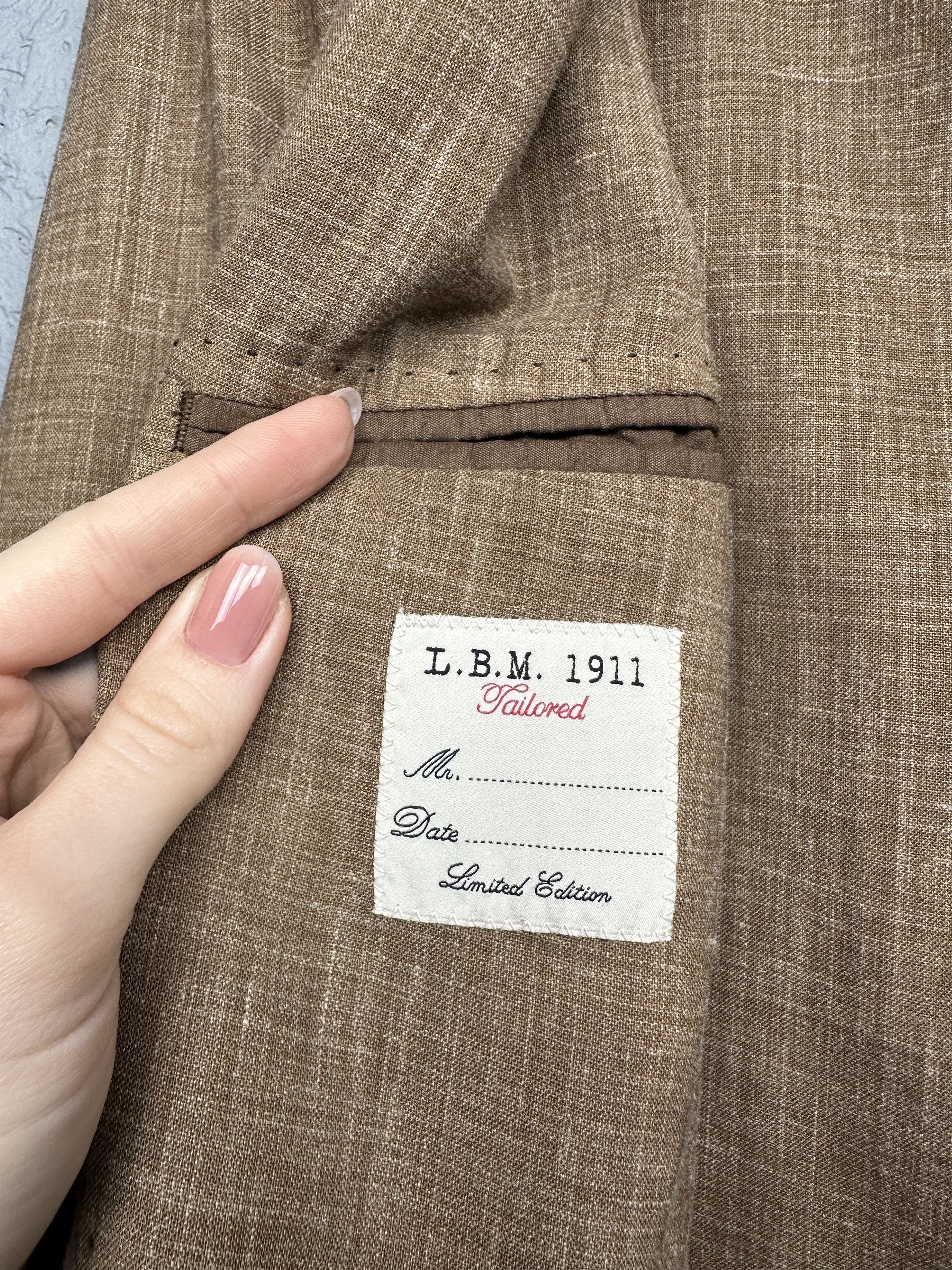 L.B.M. 1911 LBM 1911 Wool Linen Unlined Blazer Jacket L.B.M. Size 38R - 4 Thumbnail