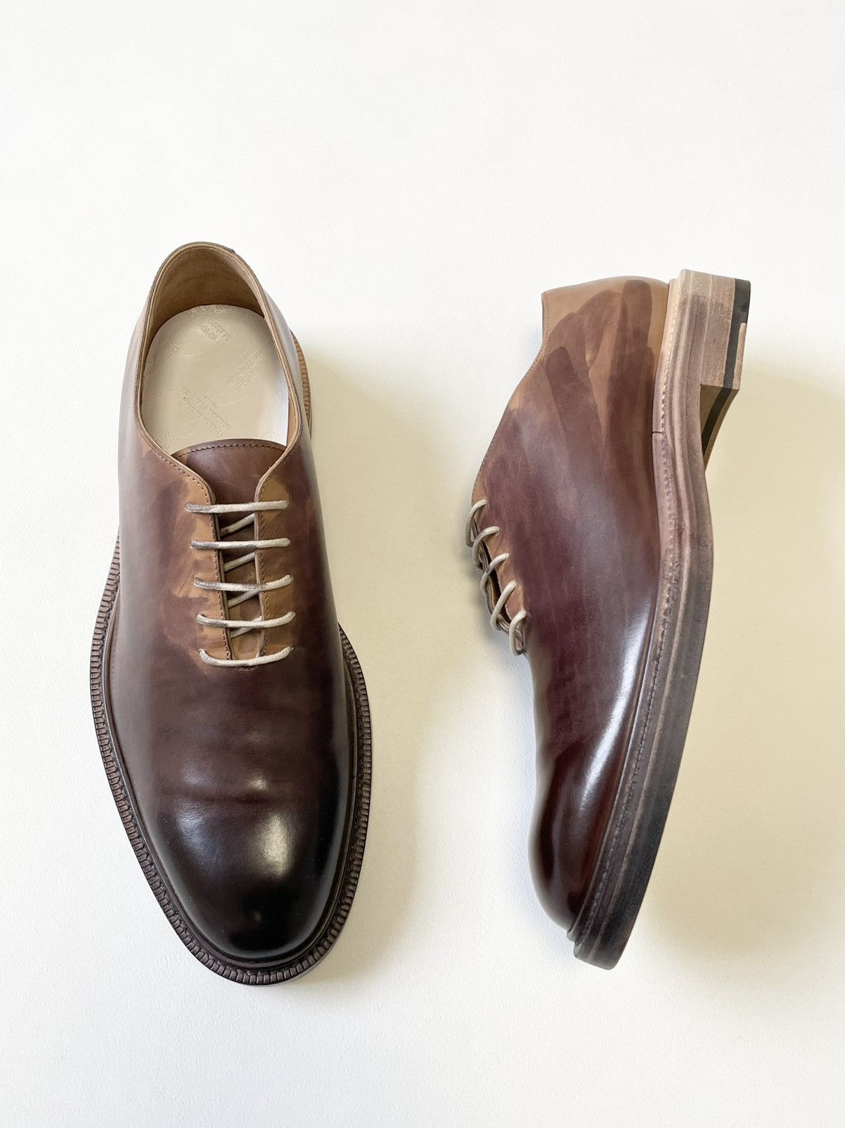 Maison Margiela A/W 17 ‘Hand Painted Patina’ Derby Shoes Size US 10 / EU 43 - 12 Thumbnail