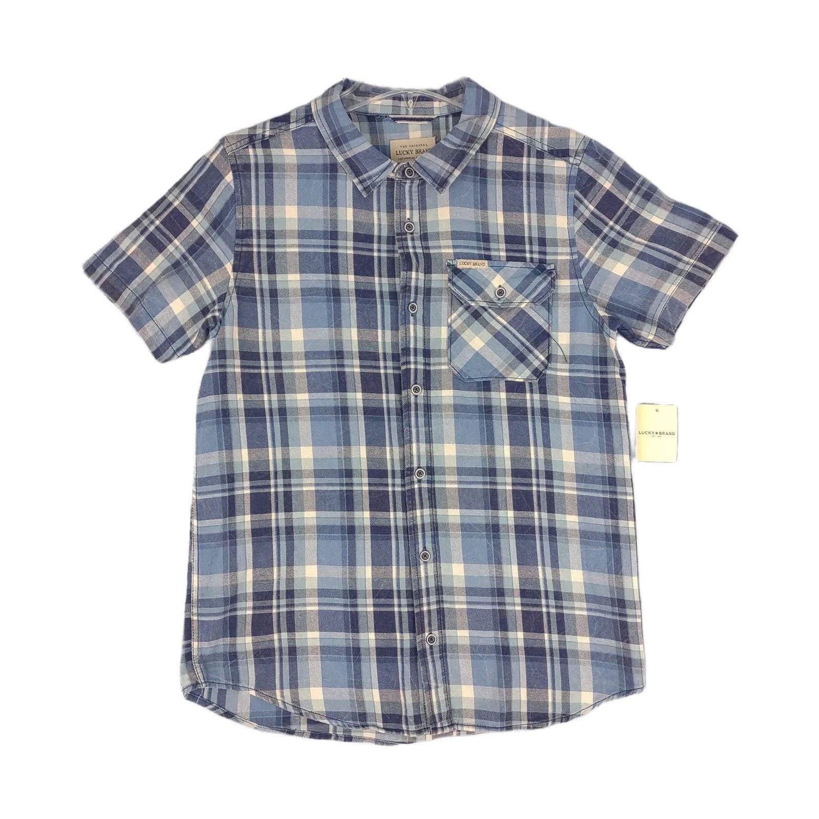 Lucky Brand NWT Lucky Brand Men's Flannel Rockabilly Short Sleeve Shirt Size US L / EU 52-54 / 3 - 1 Thumbnail