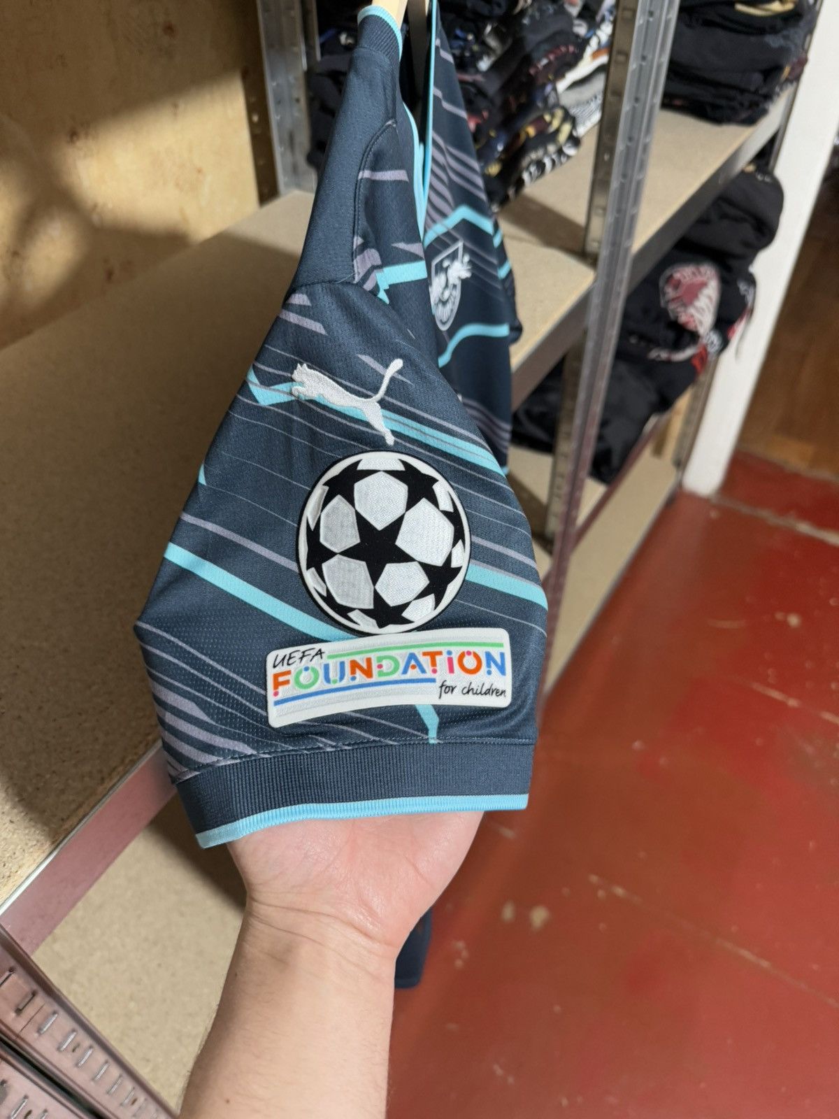 Puma × Vintage Puma RB Leipzig Openda UEFA 2024 2025 Third Soccer Jersey Size US S / EU 44-46 / 1 - 10 Thumbnail