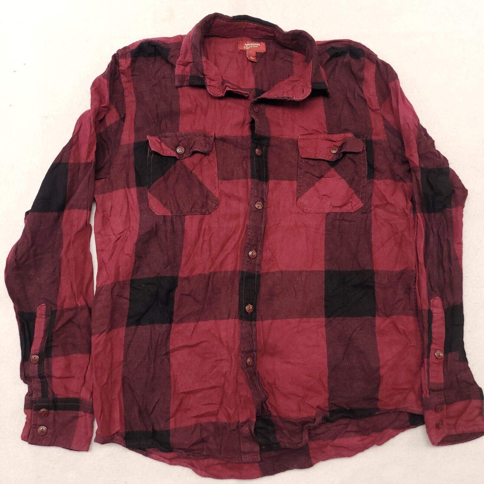 Arizona Jean Co. Arizona Jean Co Buffalo Check Flannel Shirt Mens Size M Red Size US M / EU 48-50 / 2 - 2 Thumbnail